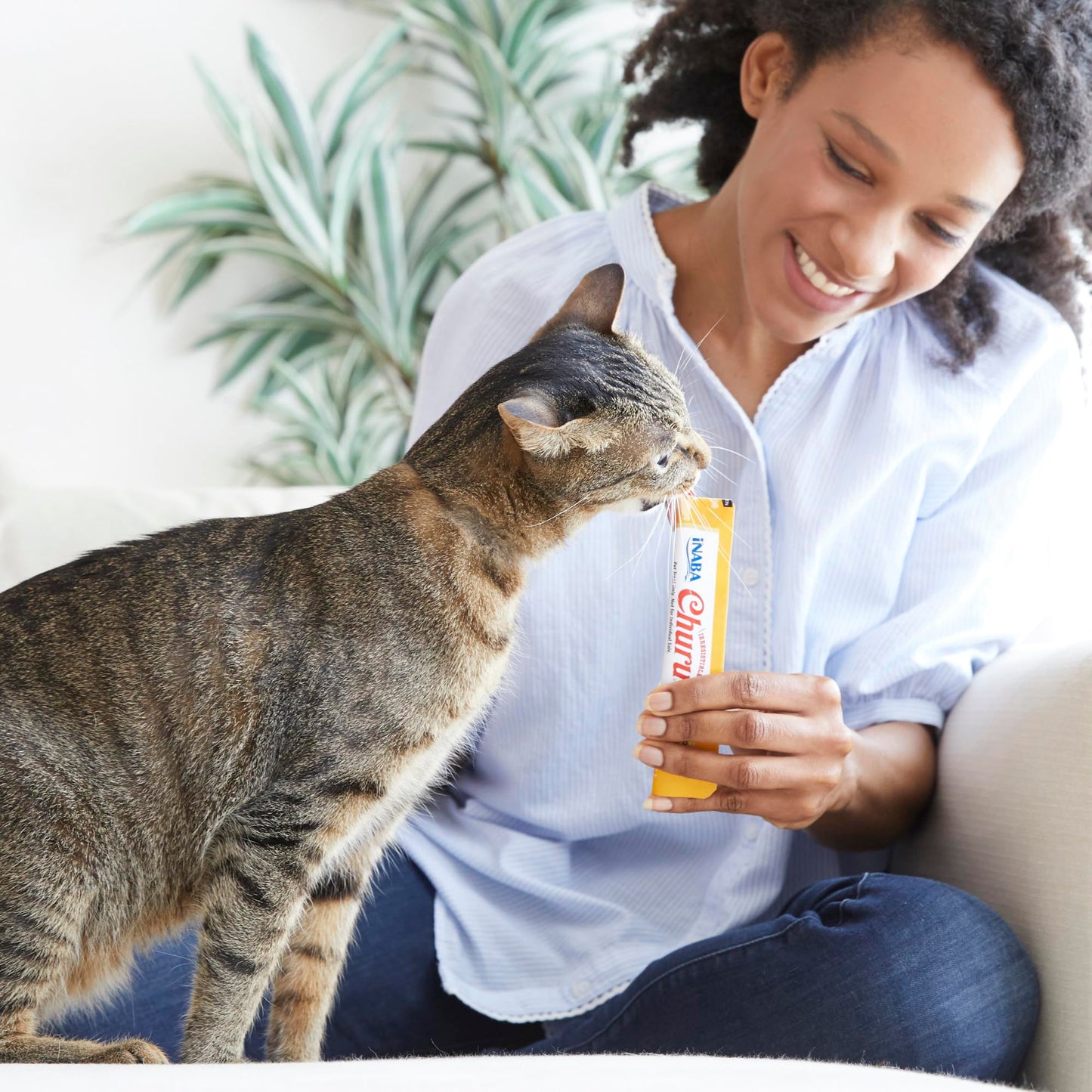 INABA Churu Cat Treats, Grain-Free, Lickable, Squeezable Creamy Purée Cat Treat/Topper with Vitamin E & Taurine, 0.5 Ounces Each Tube, 50 Tubes, Tuna & Chicken Variety 🍁 All In One Marketplace Canada