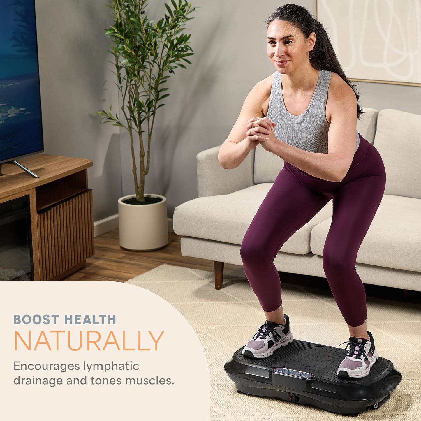 Lifepro Waver Vibration Plate Exercise Machine – Whole Body Oscillation Platform w/ 99 Speed Levels & 9 Programs – Remote Control, Loop & Resistance Bands for Full Body Home Gym Workout 🍁 All In One Marketplace Canada