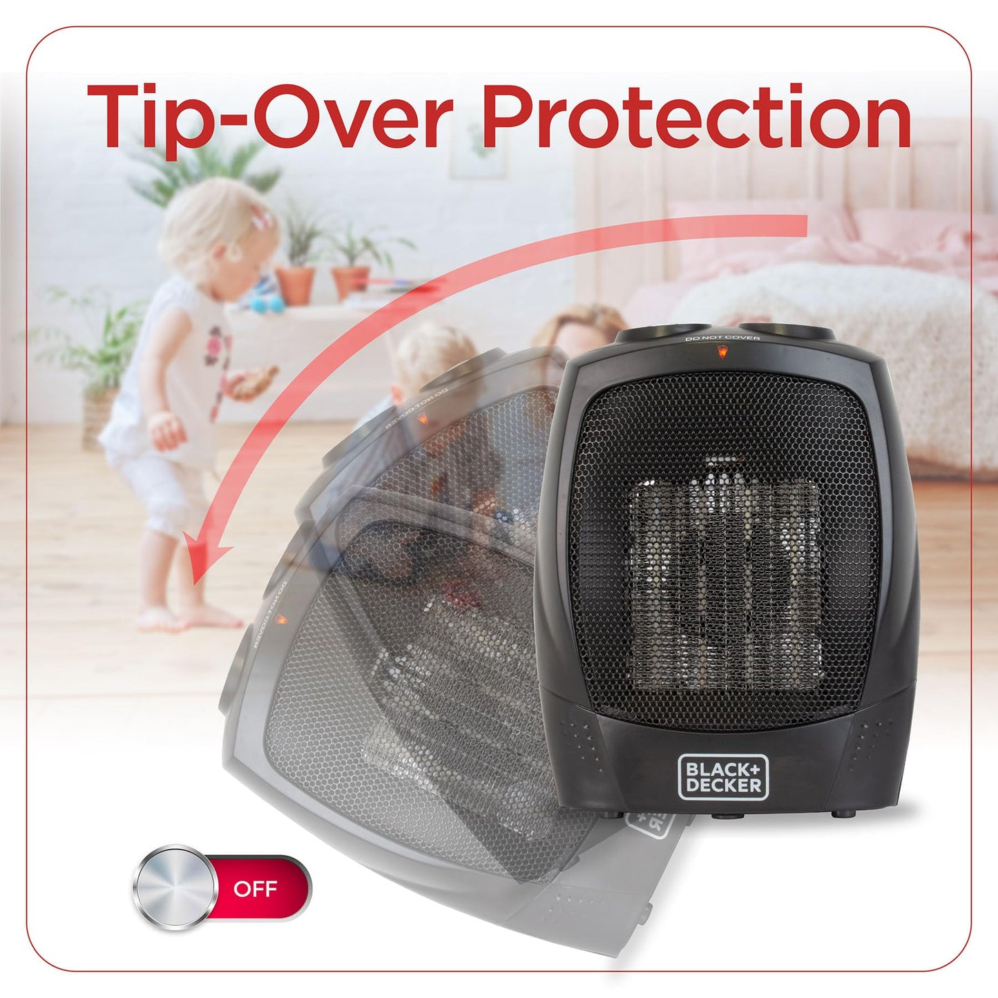 BLACK+DECKER Portable Space Heater, 1500W Room Space Heater with Carry Handle for Easy Transport 🍁 All In One Marketplace Canada