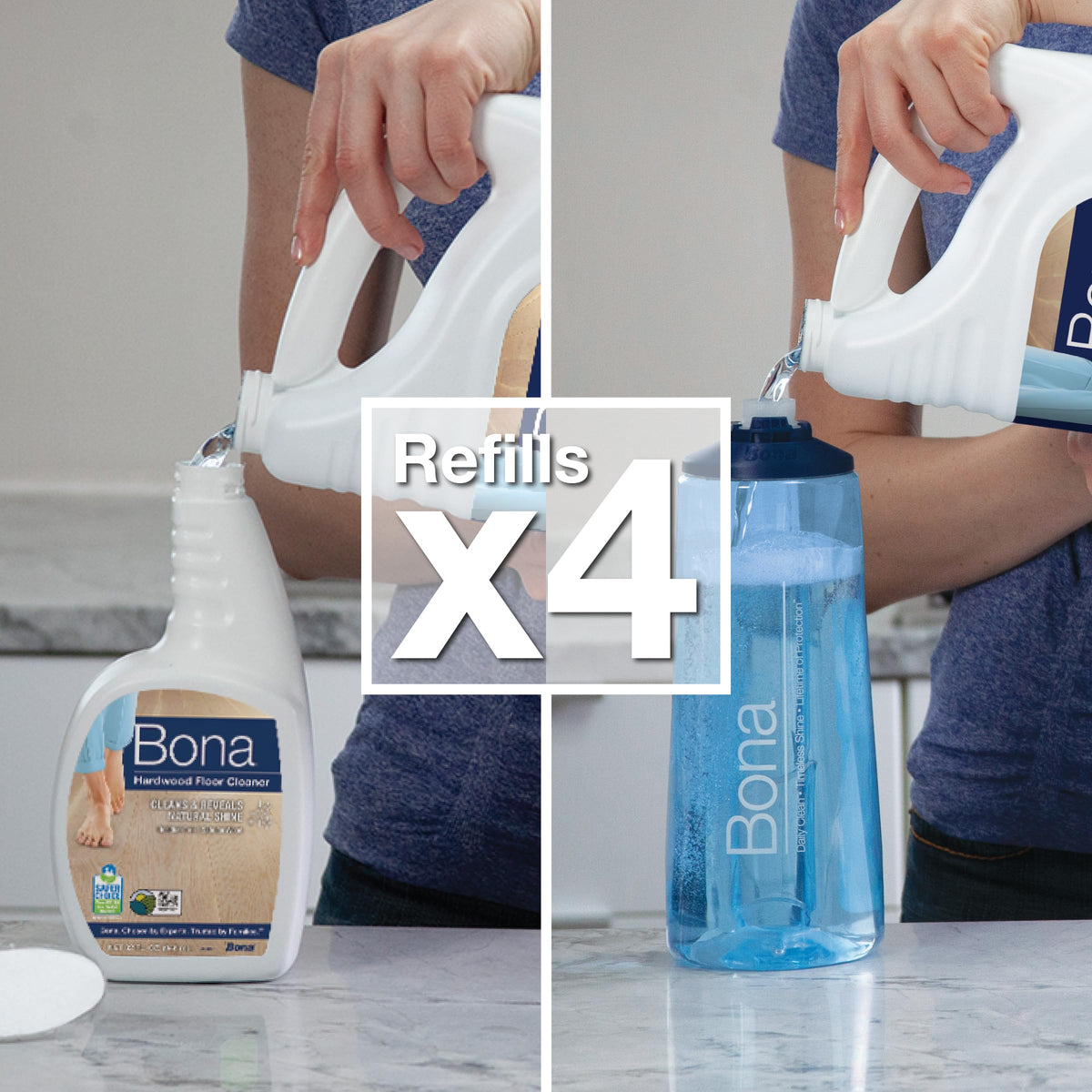 Bona Refill Hardwood Floor Cleaner, Refill-128, 128 Fl Oz 🍁 All In One Marketplace Canada