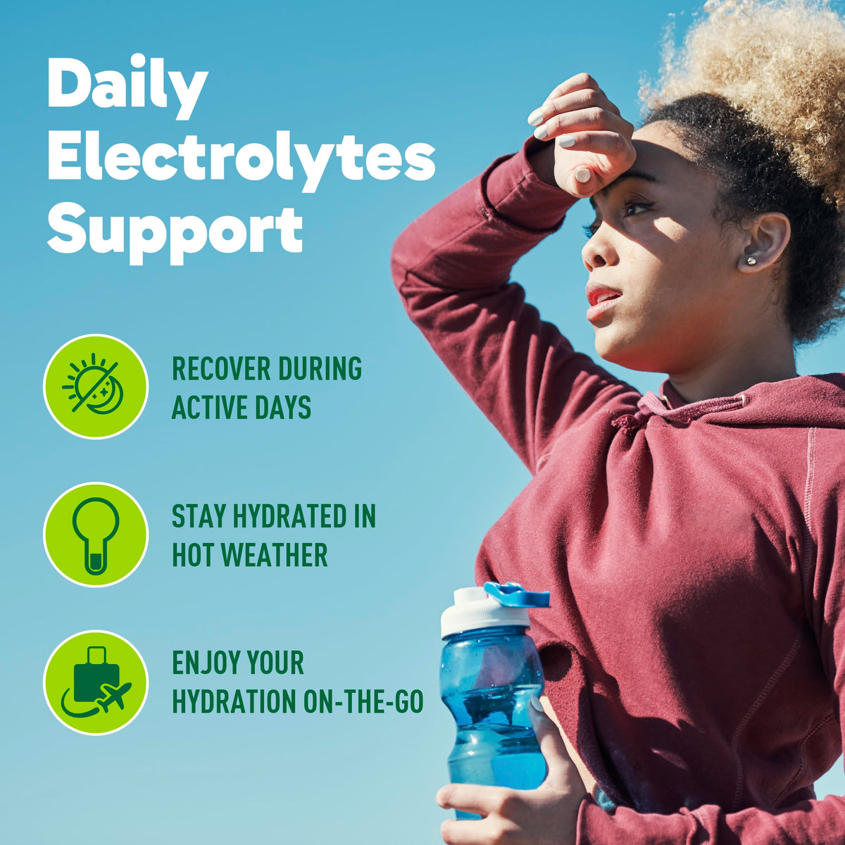 Organika Canadian-Made Electrolytes Powder with Vitamin C & Prebiotic Fibre - Sugar-Free Hydration Drink Mix - Wild Raspberry - 210 g - 60 servings 🍁 All In One Marketplace Canada