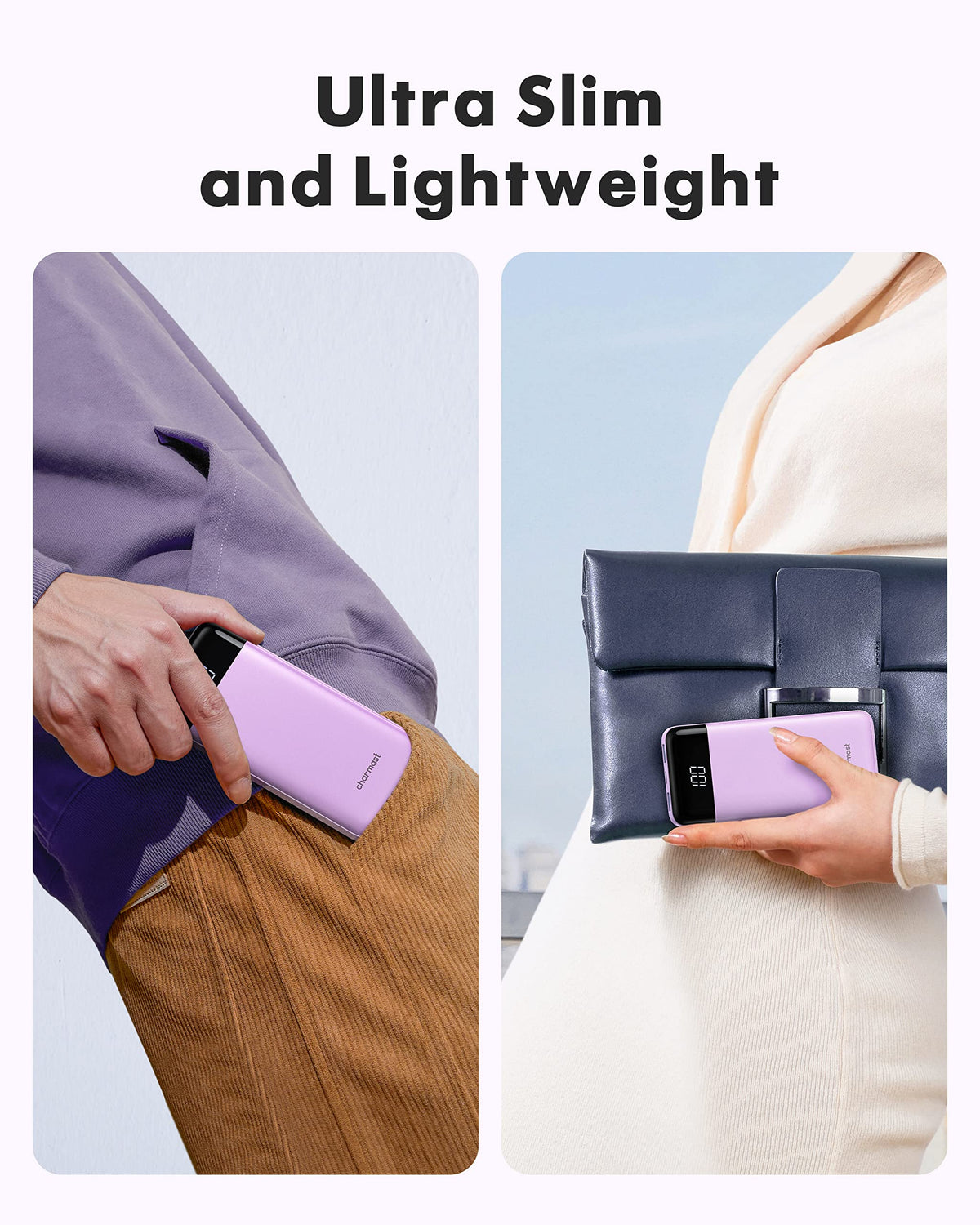 Charmast Portable Charger with Built in Cables, Power Bank with Cords Wires, Slim 10000mAh Travel Battery Pack 6 Outputs 3 Inputs 3A Fast Charging for Samsung Google Pixel LG Moto iPhone iPad 🍁 All In One Marketplace Canada
