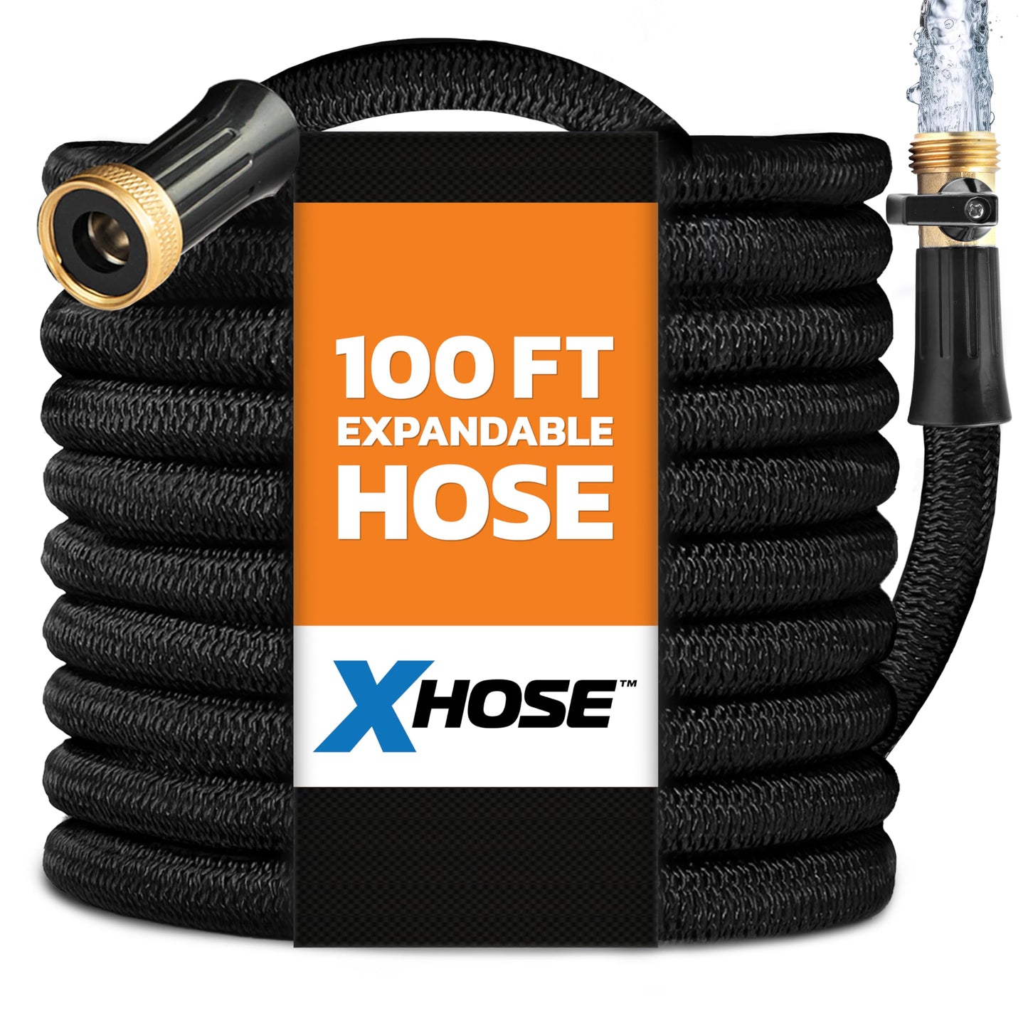 XHOSE PRO Expandable Garden Hose 100ft Water Hose with Brass Fittings, Flexible, Expanding and Retractable, Lightweight 100 Ft Hose, Tuyau Arrosage - 2026 Model 🍁 All In One Marketplace Canada