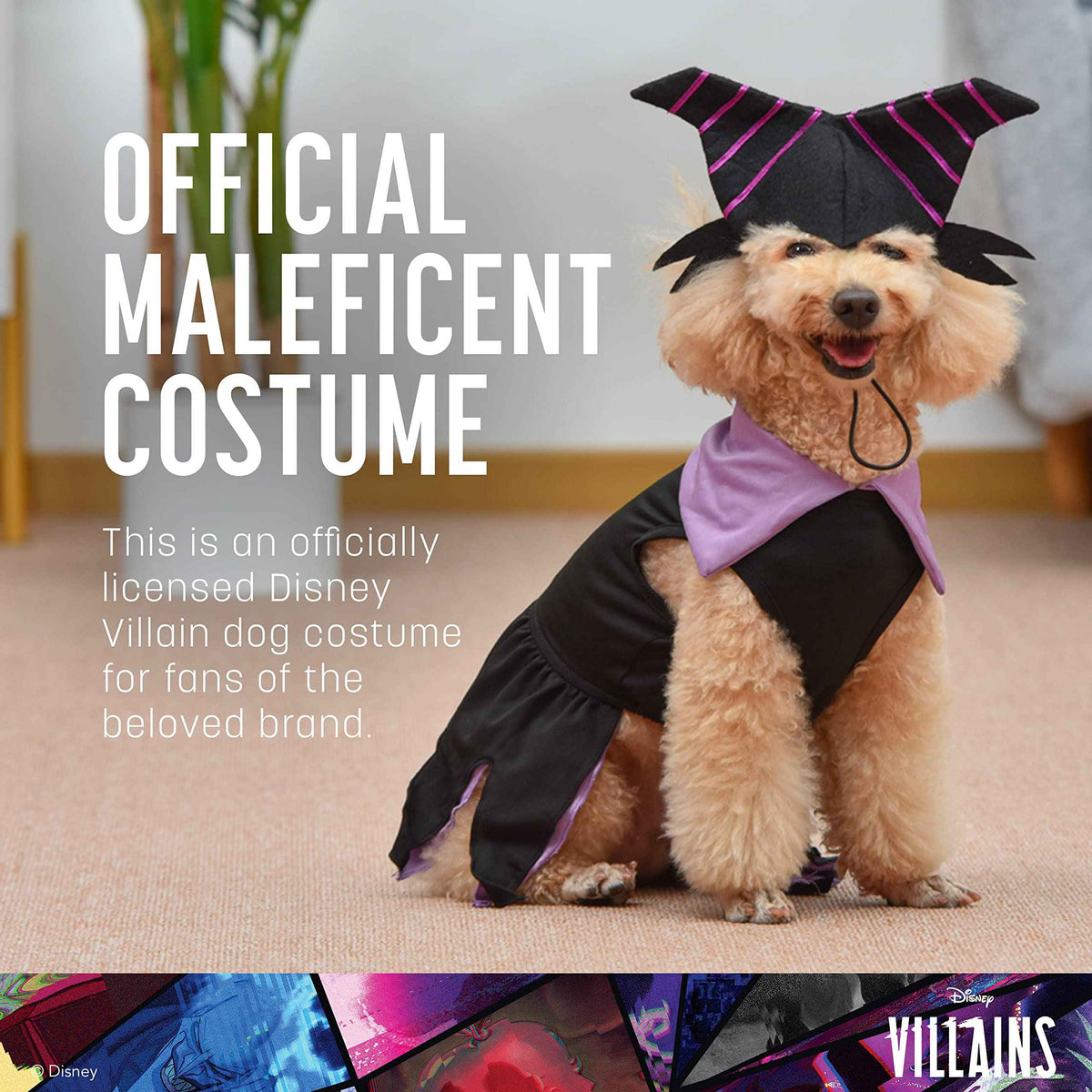 Disney for Pets Halloween Villains Maleficent Costume -XX-Large| Villains Halloween Costumes for Dogs, Officially Licensed Dog Halloween Costume, Purple