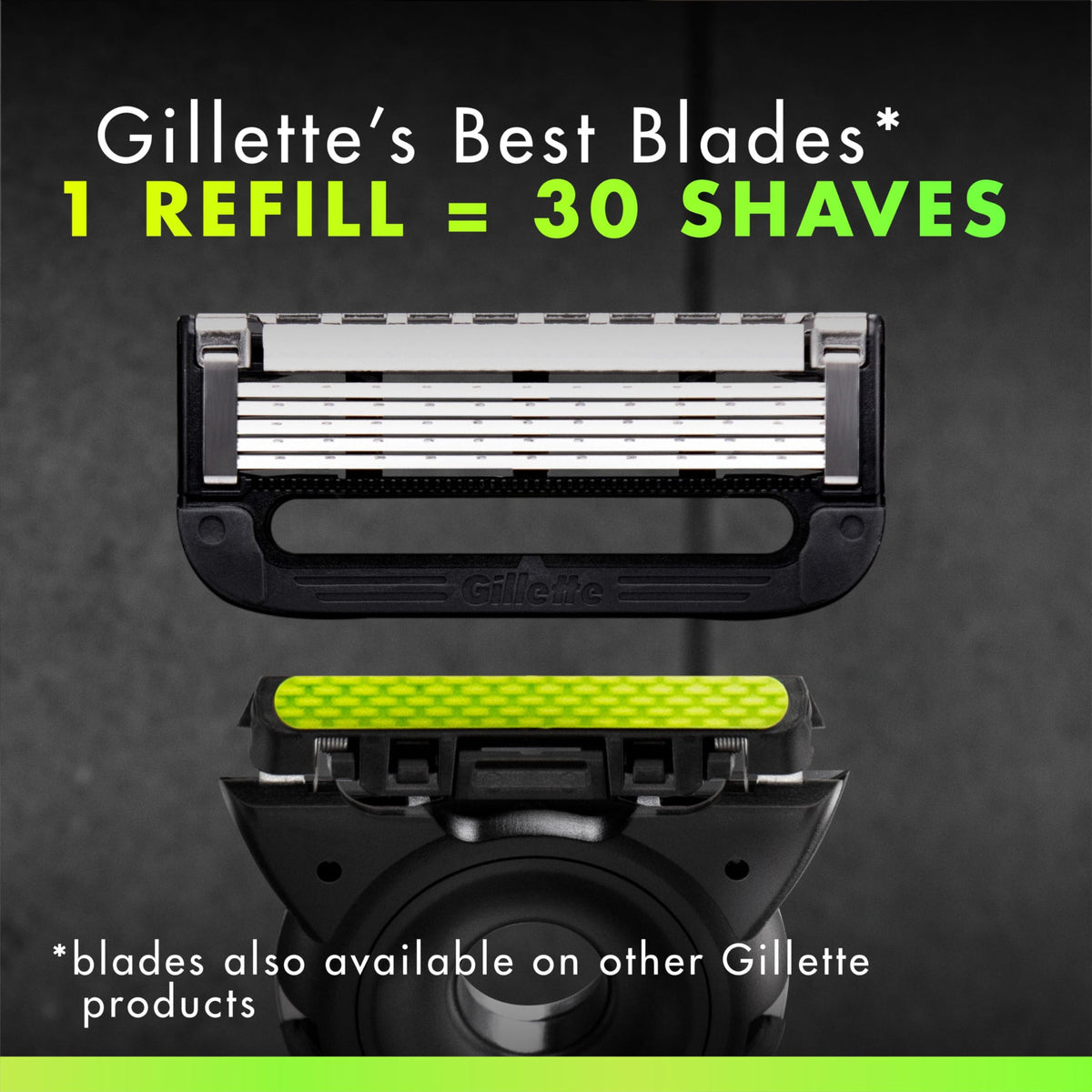 Gillette Razor Blades for Men, Gillette Labs Exfoliating Razors 5-Blade, 1 Handle + 4 Refill + Premium Magnetic Stand 🍁 All In One Marketplace Canada