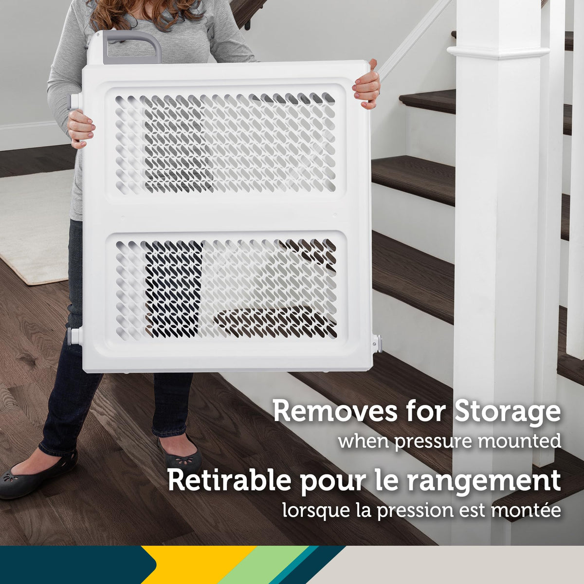 Safety 1st Lift, Lock and Swing Gate - Pressure or Hardware installed, Fits Spaces Between 28" and 42" Wide, 28" Tall, White 🍁 All In One Marketplace Canada