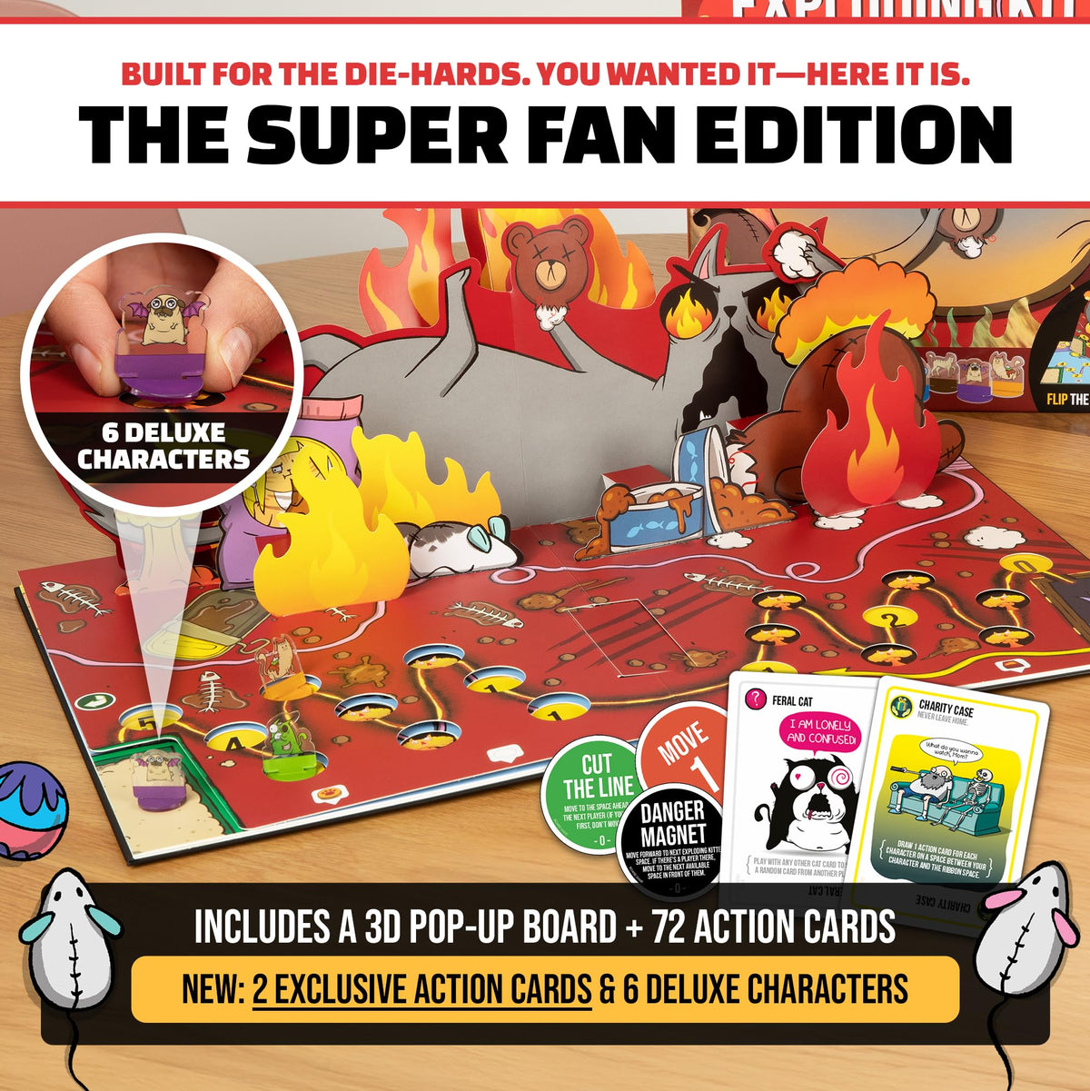 Exploding Kittens The Board Game Superfan, 2-6 Players, Age 7+ 🍁 All In One Marketplace Canada