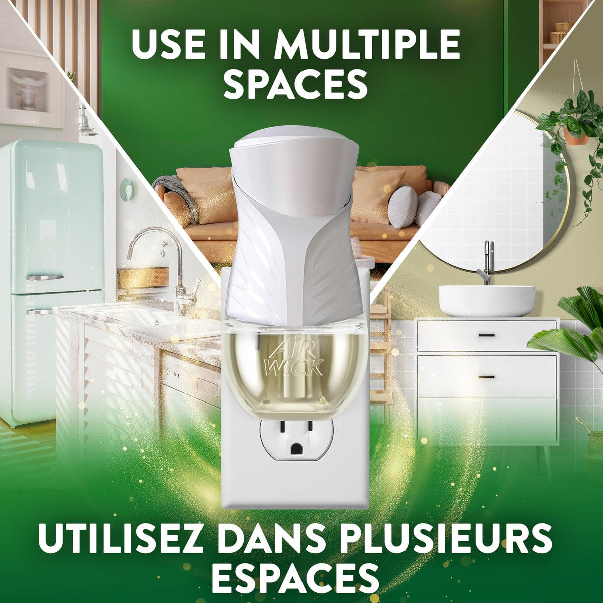 Air Wick Plug In Scented Oil Air Freshener Refills for Home – Infused with Essential Oils – 10 Count – Crisp Linen Scent – Mega Value Pack 🍁 All In One Marketplace Canada