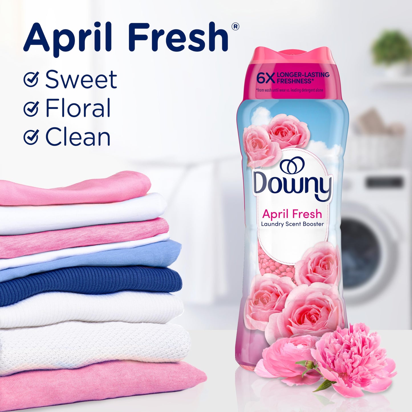 Downy April Fresh In-Wash Laundry Scent Booster Beads, laundry scent beads, Long-lasting Freshness, 680 Grams 🍁 All In One Marketplace Canada