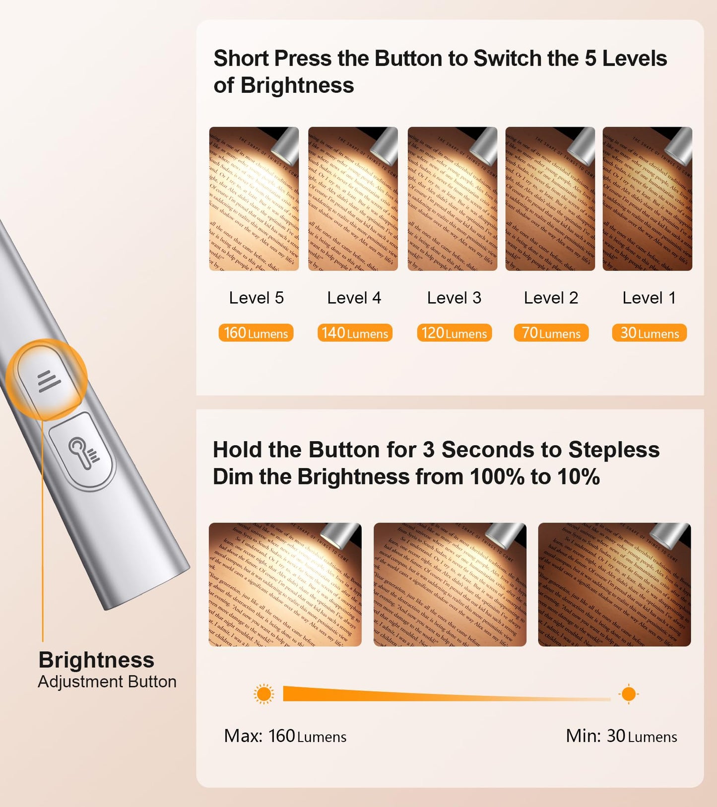 Gritin Rechargeable Book Light, Eye Caring Neck Reading Light 4-Color&5-Brightness, Stepless Dimming, 30-min Timer, 80H+ Runtime, Bendable Round Neck Design, Lightweight for Reading,Knitting,Repairing 🍁 All In One Marketplace Canada