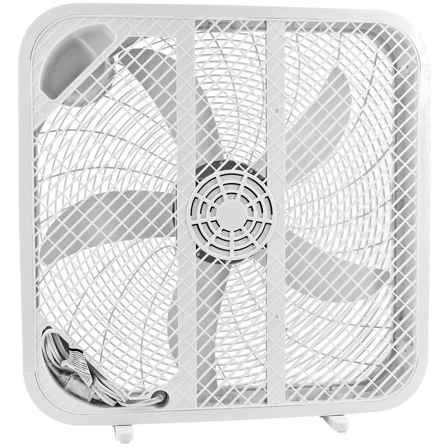 Genesis 20" Box Fan, 3 Settings, Max Cooling Technology, Carry Handle, White (G20BOX-WHT) 🍁 All In One Marketplace Canada