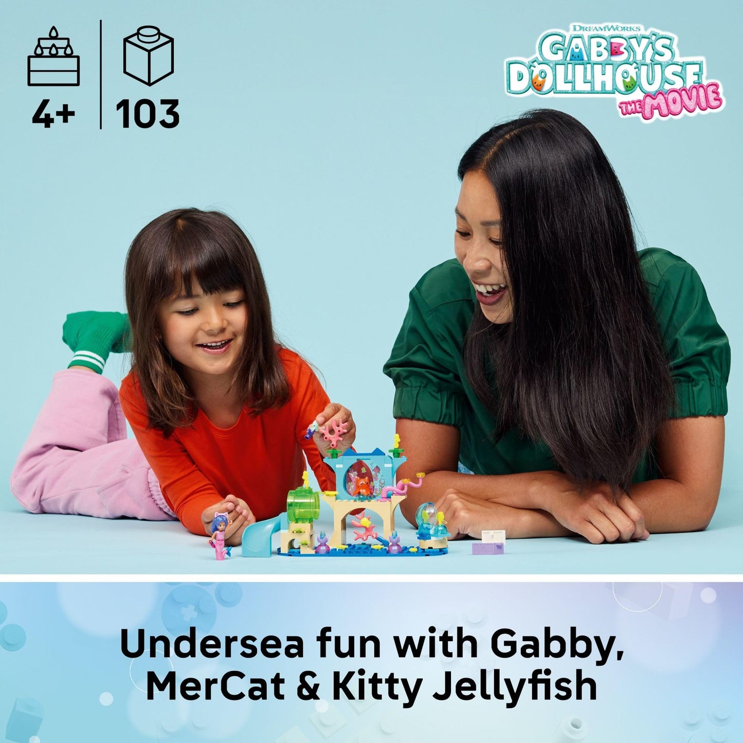 LEGO Gabby’s Dollhouse Mermaid Gabby’s Aquarium Adventure Building Blocks - Pretend Play & Learning Toy for Girls & Boys, Ages 4+, with Gabby & Mercat Mini Dolls - Gift Idea for Birthdays - 11204 🍁 All In One Marketplace Canada