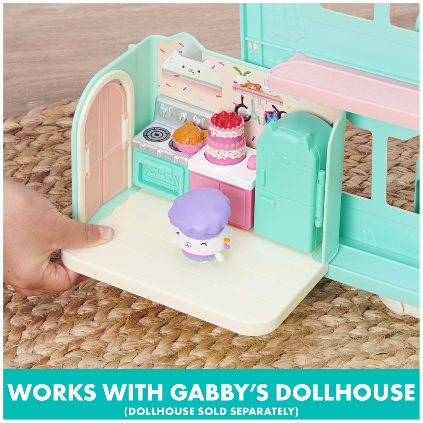 Gabby’s Dollhouse, Bakey with Cakey Kitchen with Figure and 3 Accessories, 3 Furniture and 2 Deliveries, Kids Toys for Ages 3 and up 🍁 All In One Marketplace Canada