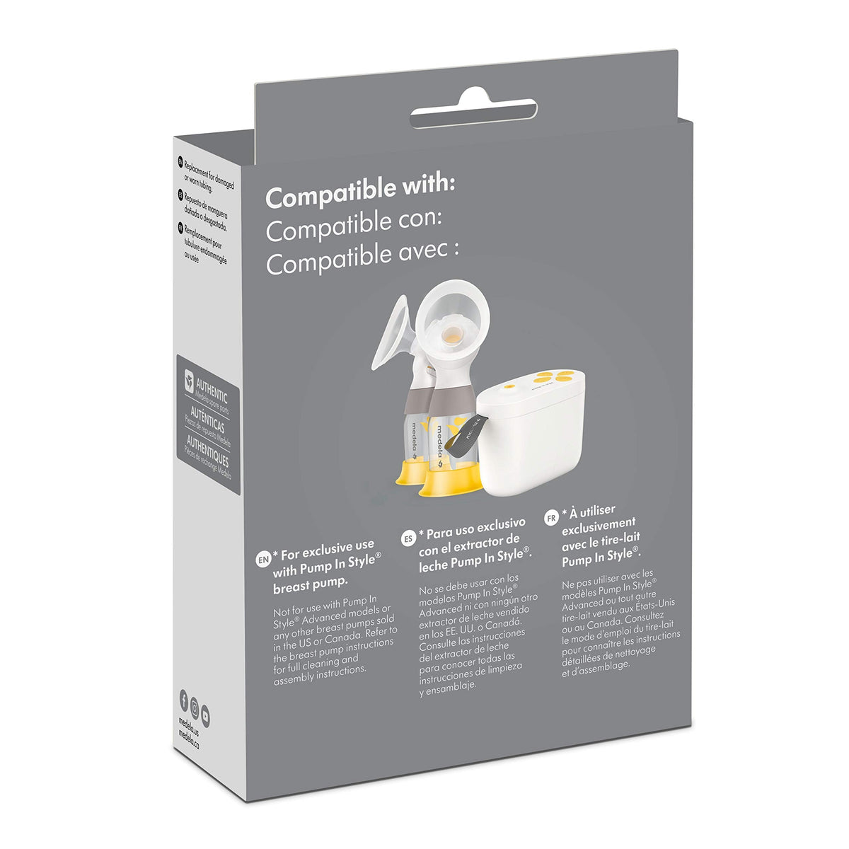 Medela Replacement Tubing, ONLY Compatible with Pump in Style Maxflow Breast Pump, Authentic Spare Breast Pump Parts Made Without BPA 🍁 All In One Marketplace Canada