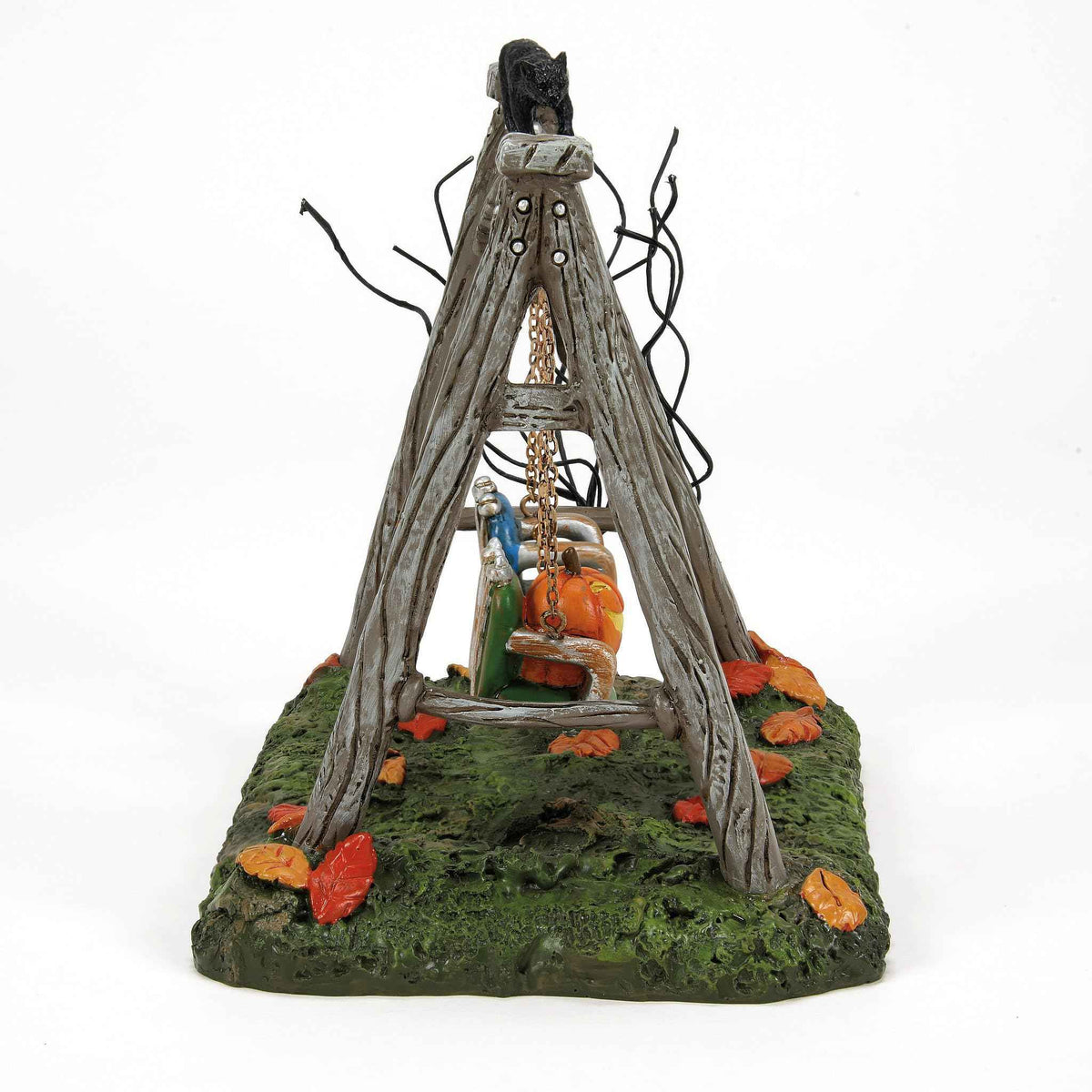 Department 56 Village Collection Accessories Halloween Got a Push Spooky Swingset Figurine, 4.25 Inch, Multicolor
