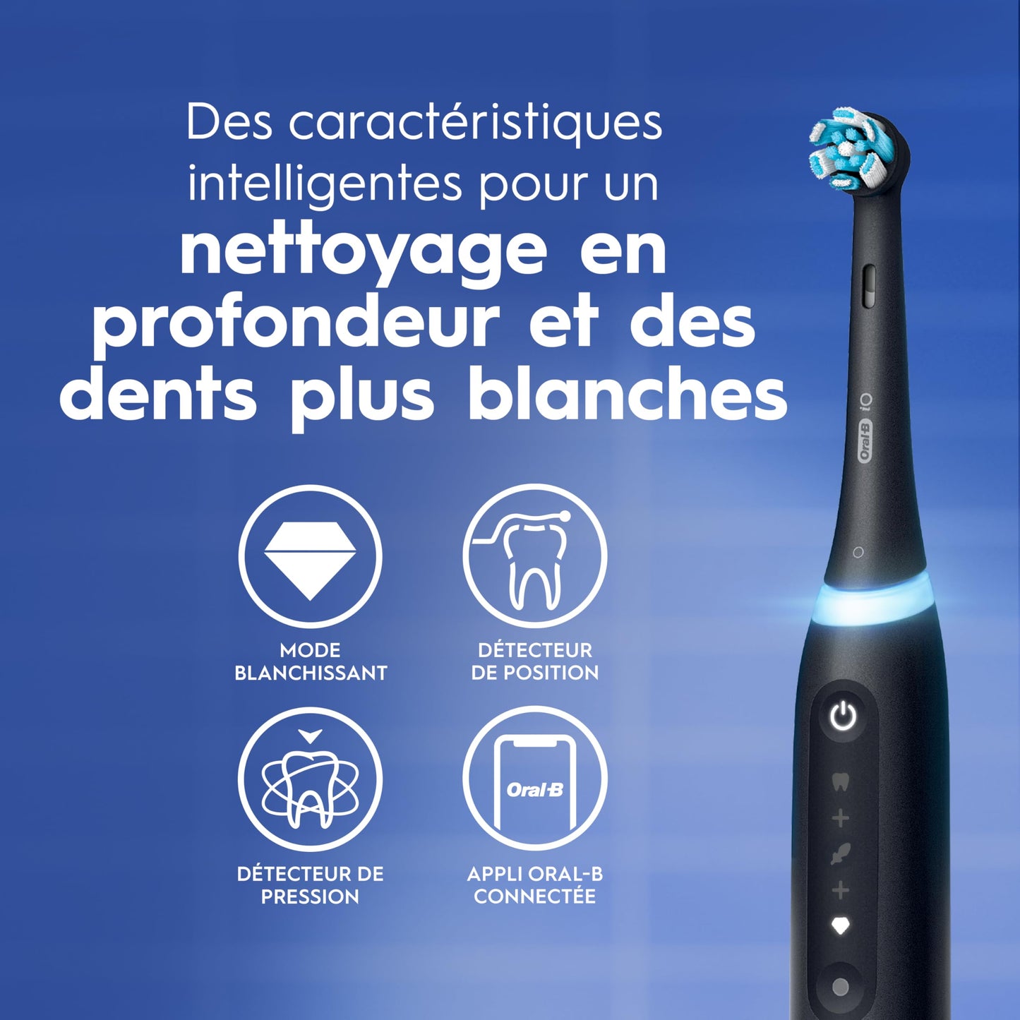 Oral-B iO Series 5 Limited Electric Toothbrush with (3) Brush Head, Rechargeable, Black 🍁 All In One Marketplace Canada