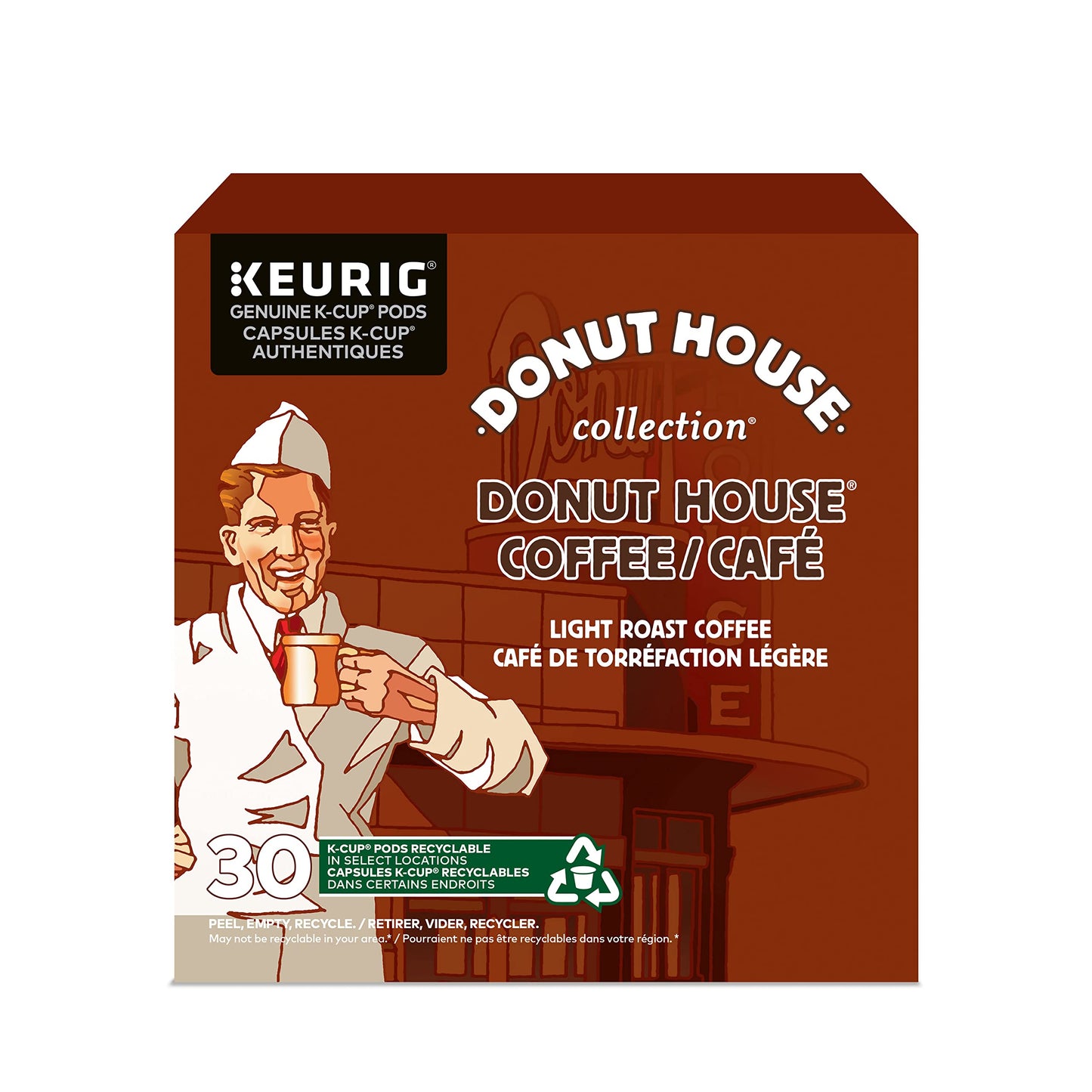 Donut House Collection Light Roast K-Cup Coffee Pods, 30 Count For Keurig Coffee Makers 🍁 All In One Marketplace Canada