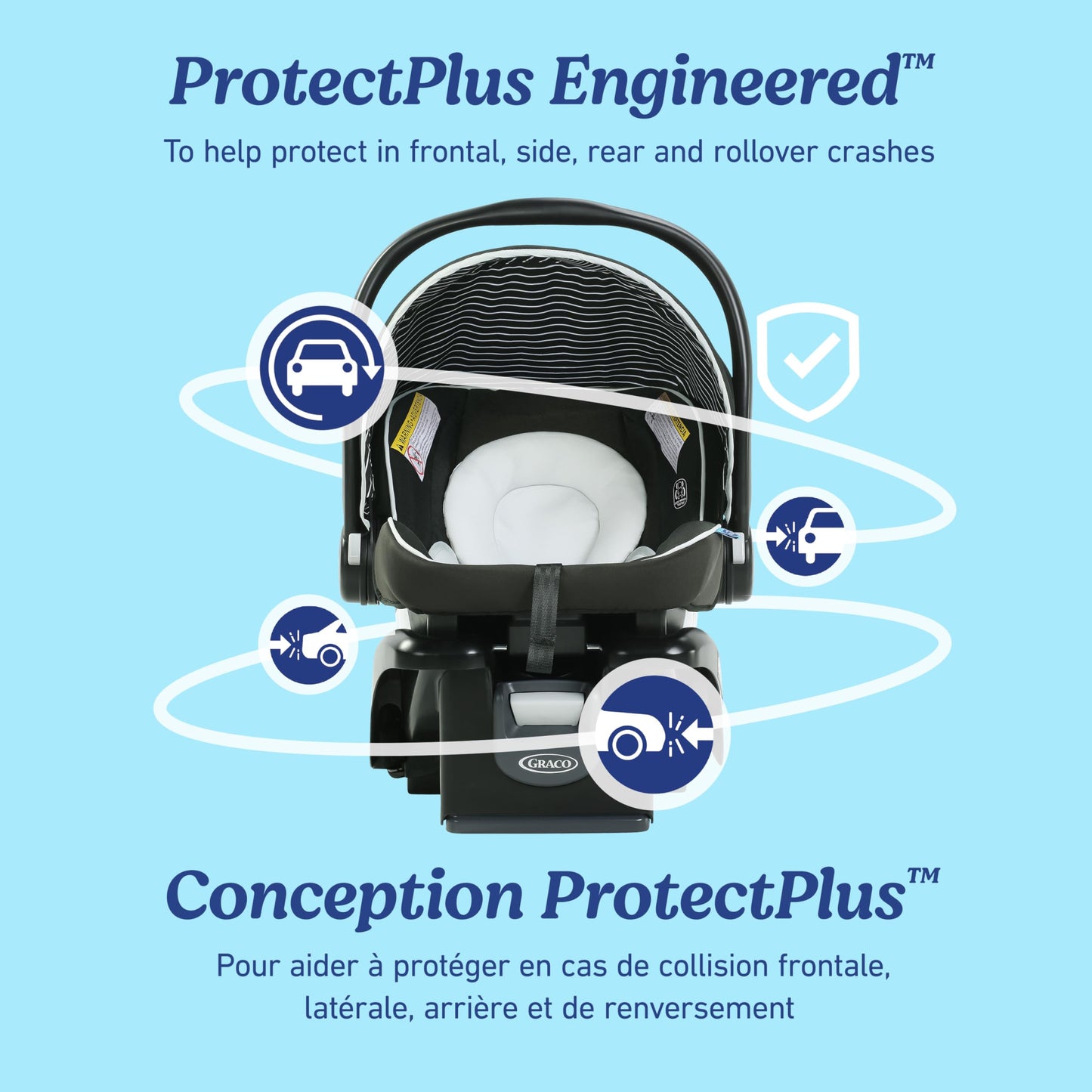 Graco SnugRide 35 Lite LX Infant Car Seat, 1.8-15.8 kg (4-35 lb), Gotham 🍁 All In One Marketplace Canada