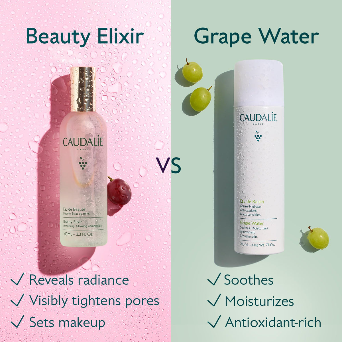 Caudalie Beauty Elixir Face Mist: Toner That Tightens Pores + Reduces Dullness + Sets Makeup - 30 mL 🍁 All In One Marketplace Canada