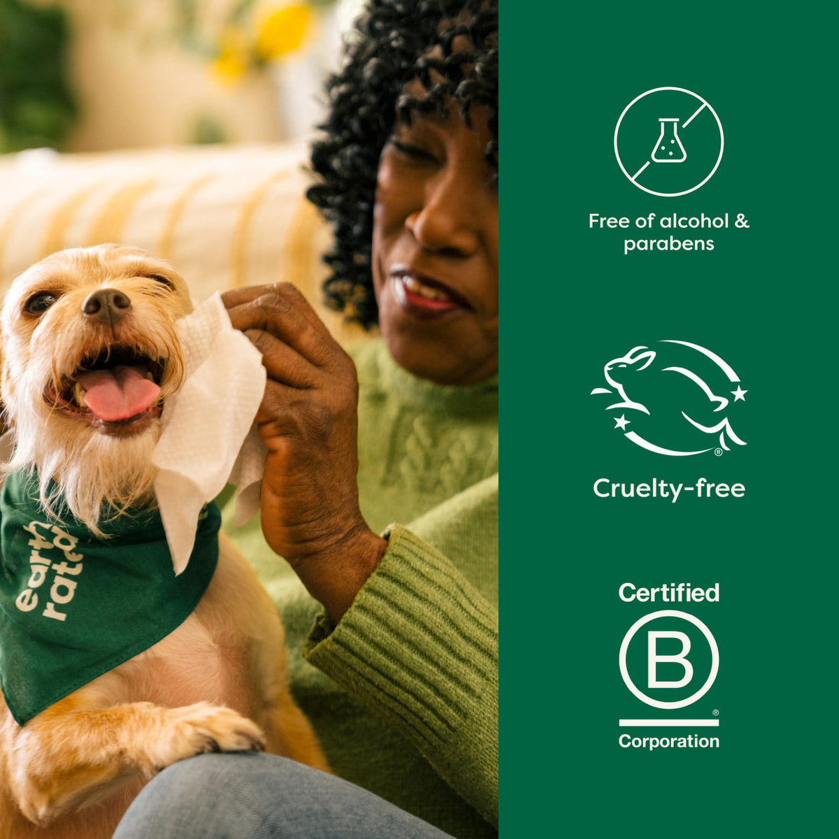 Earth Rated (A Canadian Company) Dog Wipes, Hypoallergenic, Cleaning and Hydrating, for Grooming Paws, Body and Butt, Lavender Scented, 400 Count 🍁 All In One Marketplace Canada
