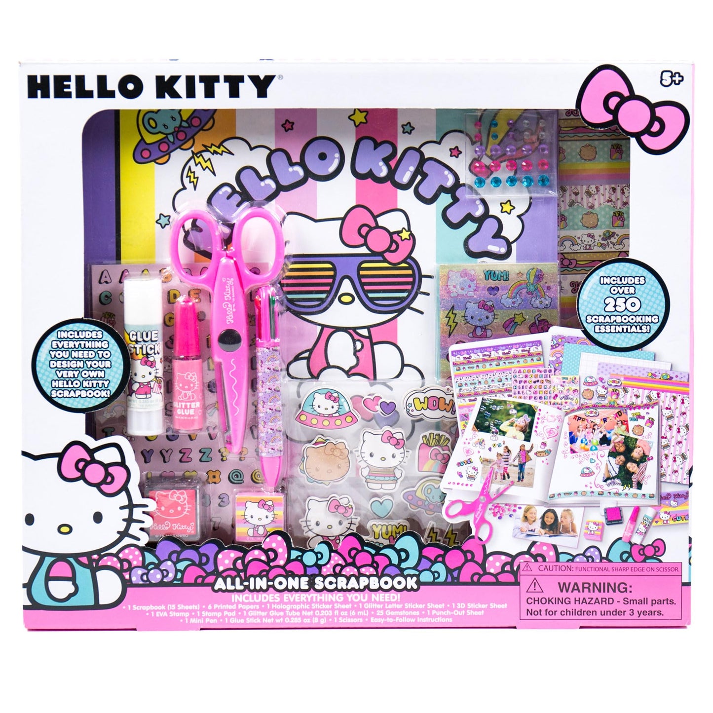 Horizon Group USA Hello Kitty All-In-One Scrapbook, Over 250 Sanrio Stationery, Cute School Supplies, Hello Kitty Notebook, Kawaii Stationery 🍁 All In One Marketplace Canada