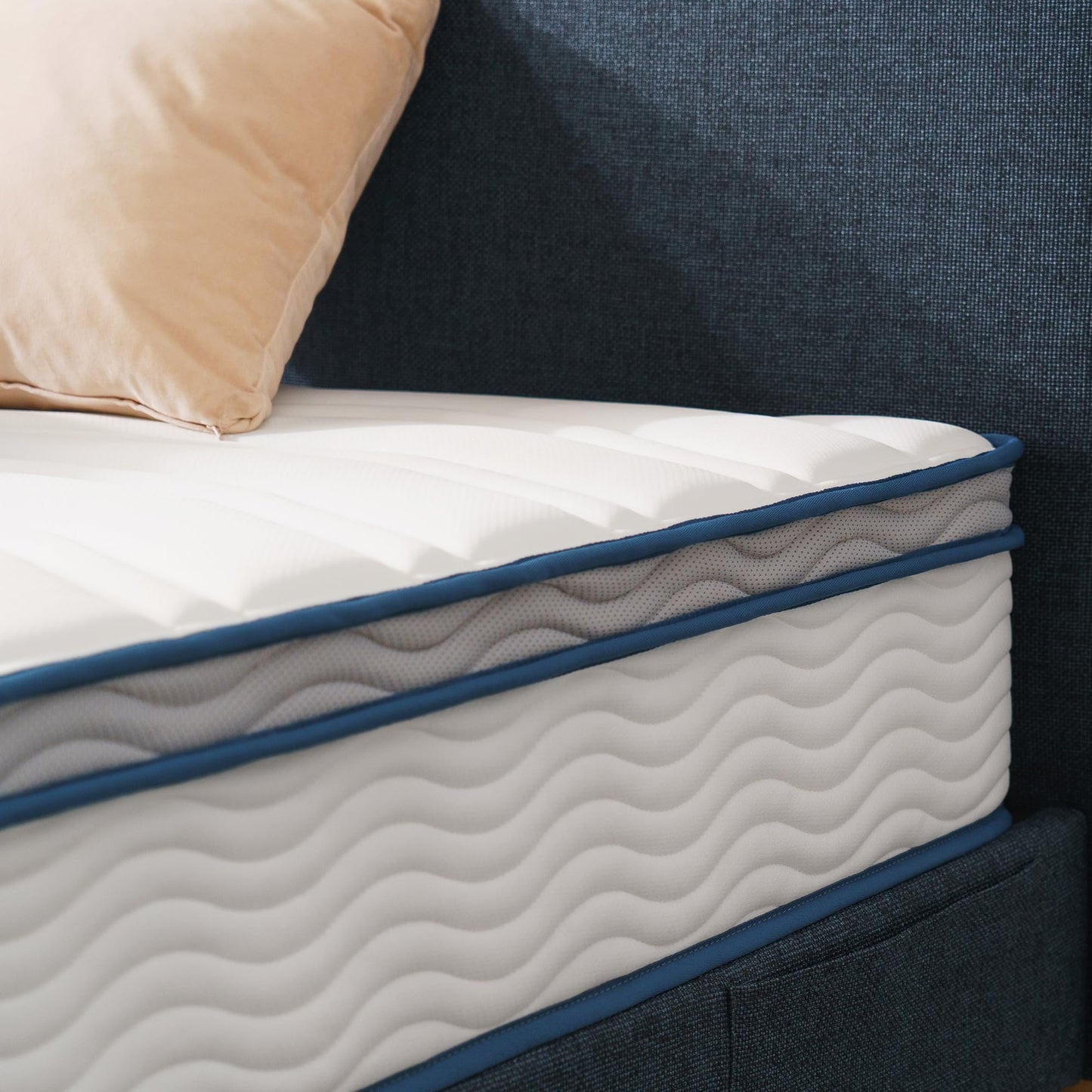 Zinus 8 Inch Spring Sensation Hybrid Mattress [New Version], Twin XL, Fiberglass Free, Medium Firmness, Durable Support, Certified Safe Foams & Fabric, Mattress in A Box 🍁 All In One Marketplace Canada