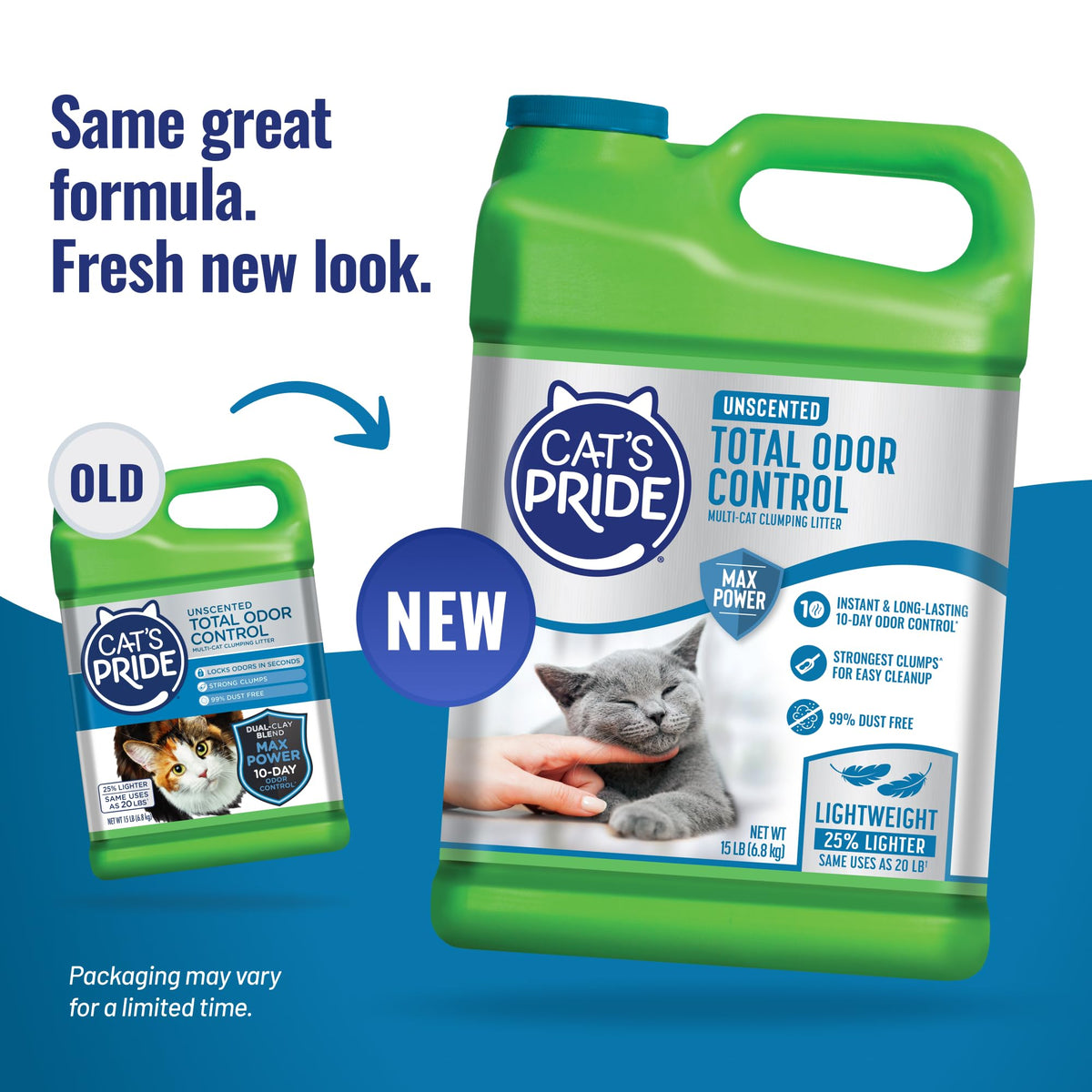 Cat's Pride Fresh and Light Premium Clumping Fragrance Free Scoopable Cat Litter Jug, 15-Pound 🍁 All In One Marketplace Canada