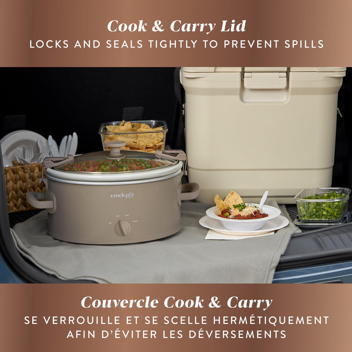 Crock-Pot Design Series 6-Quart Manual Slow Cooker, Alpaca Brown 🍁 All In One Marketplace Canada