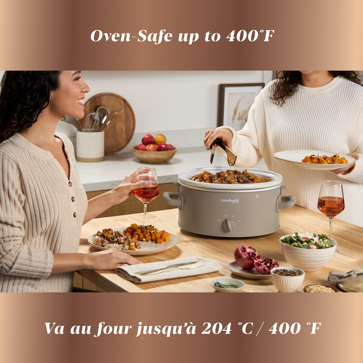 Crock-Pot Design Series 6-Quart Manual Slow Cooker, Alpaca Brown 🍁 All In One Marketplace Canada