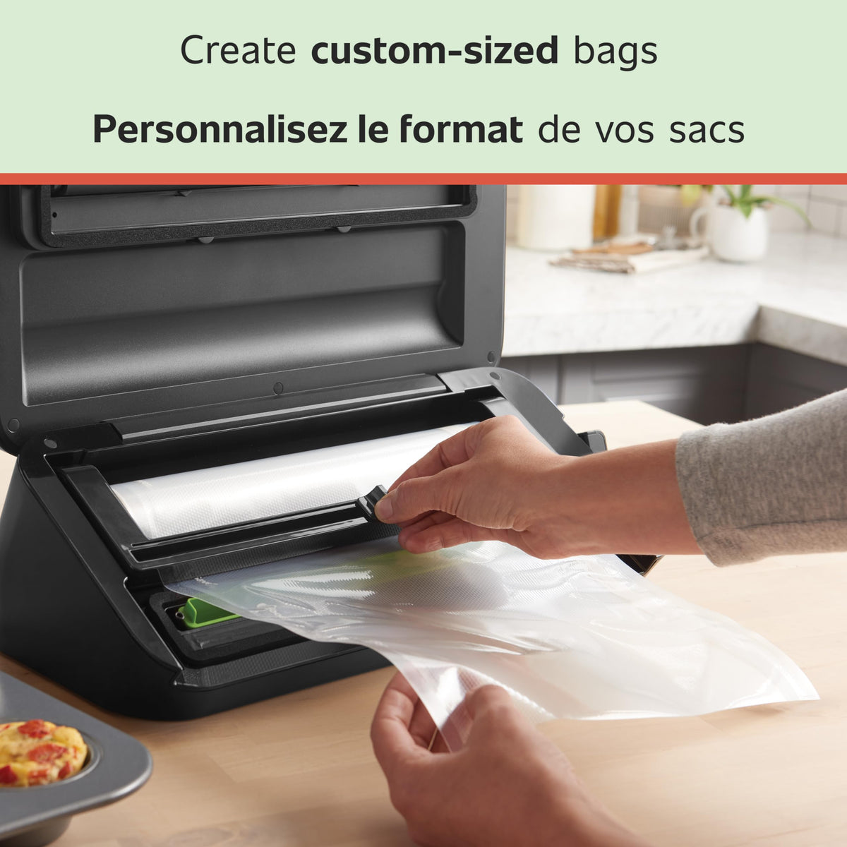 FoodSaver Vacuum Sealer Rolls for Custom Length Airtight Food Storage and Sous Vide Bags, BPA-Free, 8" x 20', 2 Pack 🍁 All In One Marketplace Canada
