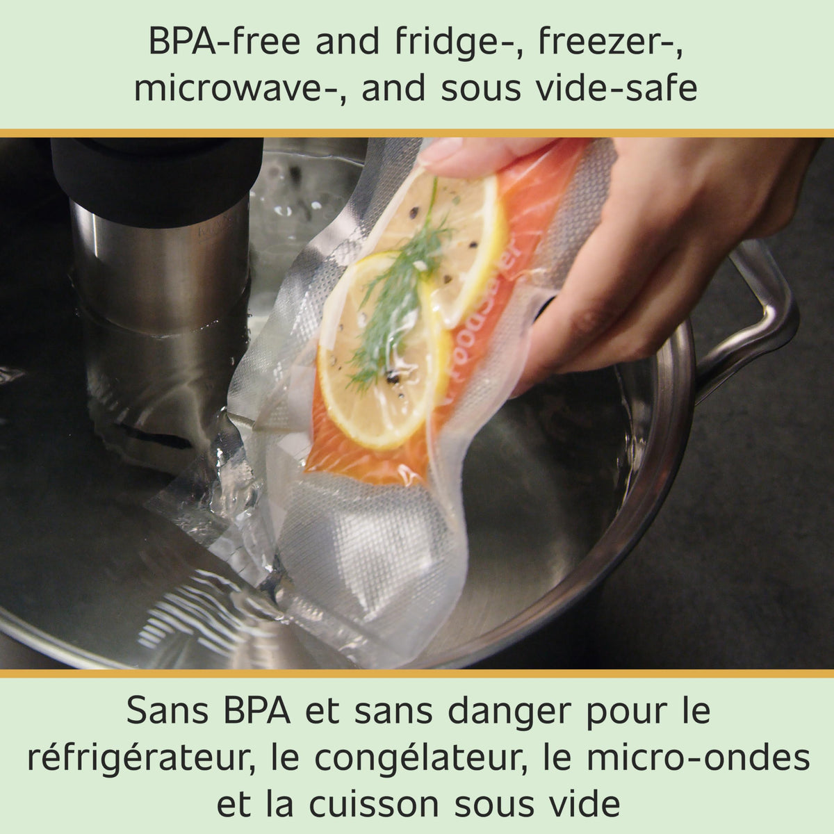 FoodSaver Vacuum Seal Rolls Variety Pack, Vacuum Sealer Rolls for Custom Length Airtight Food Storage Bags and Sous Vide, BPA-Free, 3 Rolls (11" x 16') and 2 Rolls (8" x 20') - 5 Total 🍁 All In One Marketplace Canada