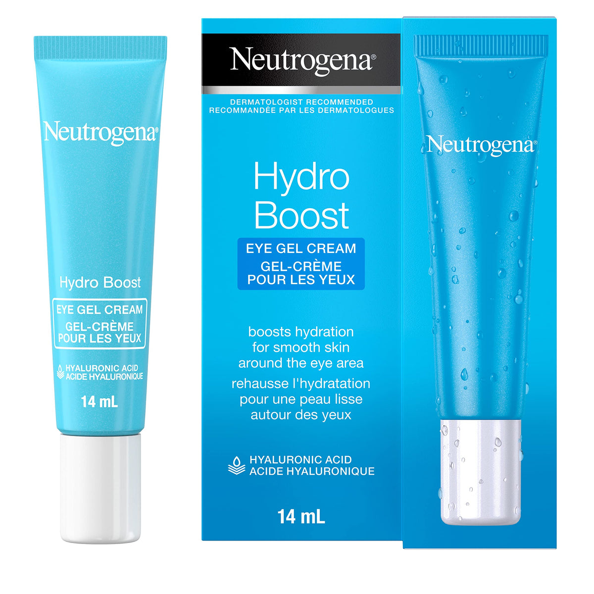 Neutrogena Hydro Boost Eye Cream, Under-Eye Moisturizer with Hyaluronic Acid, Fragrance Free and Non-Comedogenic, 14mL 🍁 All In One Marketplace Canada