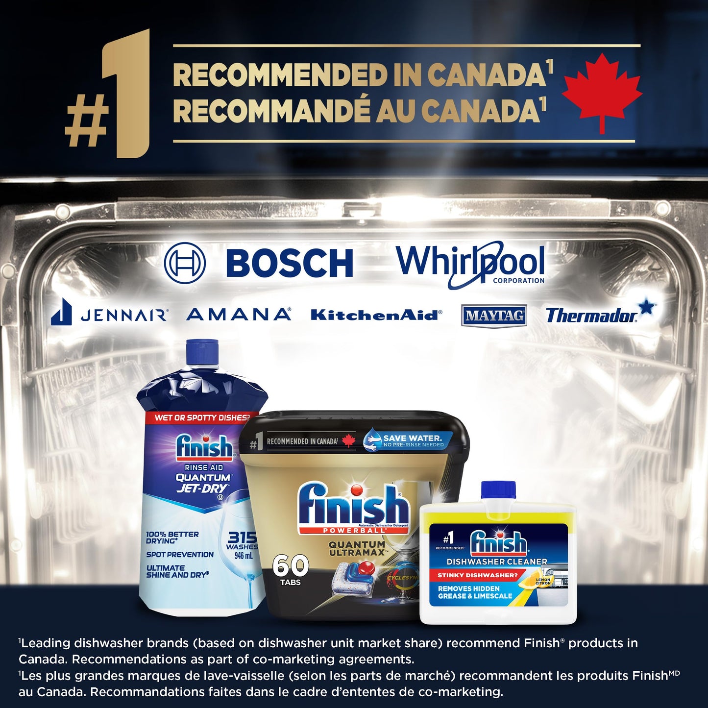 Finish Quantum UltraMax Dishwasher Detergent Pods, 60 Tabs 🍁 All In One Marketplace Canada