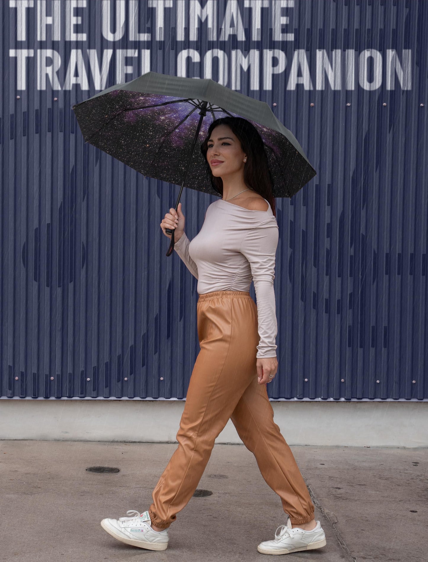 Repel Windproof Travel Umbrella - Compact & Withstands Winds up to 100MPH, Strongest Premium Auto Folding Umbrella for Rain and Sun - Durable, Light & Portable for Women & Men, Fits Backpack & Cars 🍁 All In One Marketplace Canada