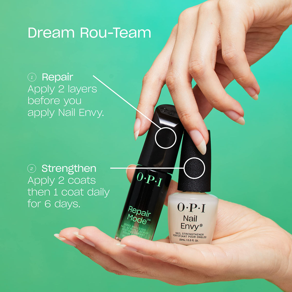 OPI Nail Envy Strengthener Double Nude-y | Sheer Soft Neutral Crème Strengthening Nail Polish Treatment | Strengthen Weak & Thin Nails 🍁 All In One Marketplace Canada