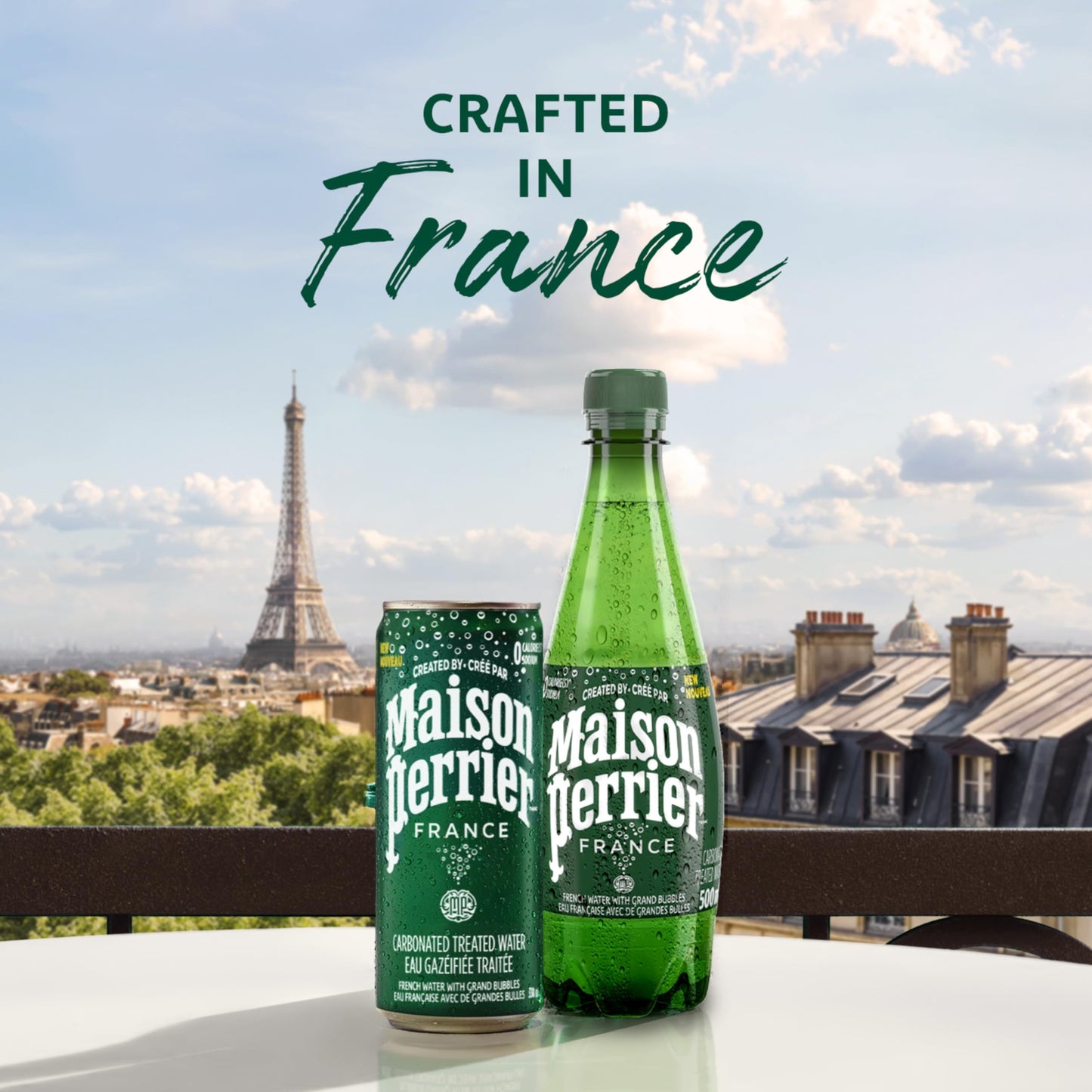 Maison Perrier Unflavoured Carbonated Water, 24 Bottles, 500 ml 🍁 All In One Marketplace Canada