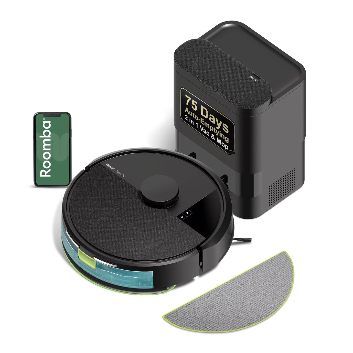 iRobot Roomba 105X Robot Vacuum & Mop Combo, AutoEmpty Dock, Self‑Emptying for Up to 75 Days, 70× Power‑Lifting Suction, Smart LiDAR Mapping, App & Voice Control, Ideal for Homes with Pets & Kids 🍁 All In One Marketplace Canada