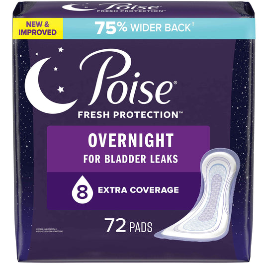 Poise Overnight Postpartum Incontinence Pads, Ultimate Absorbency, 72 Count (2 Packs of 36) 🍁 All In One Marketplace Canada