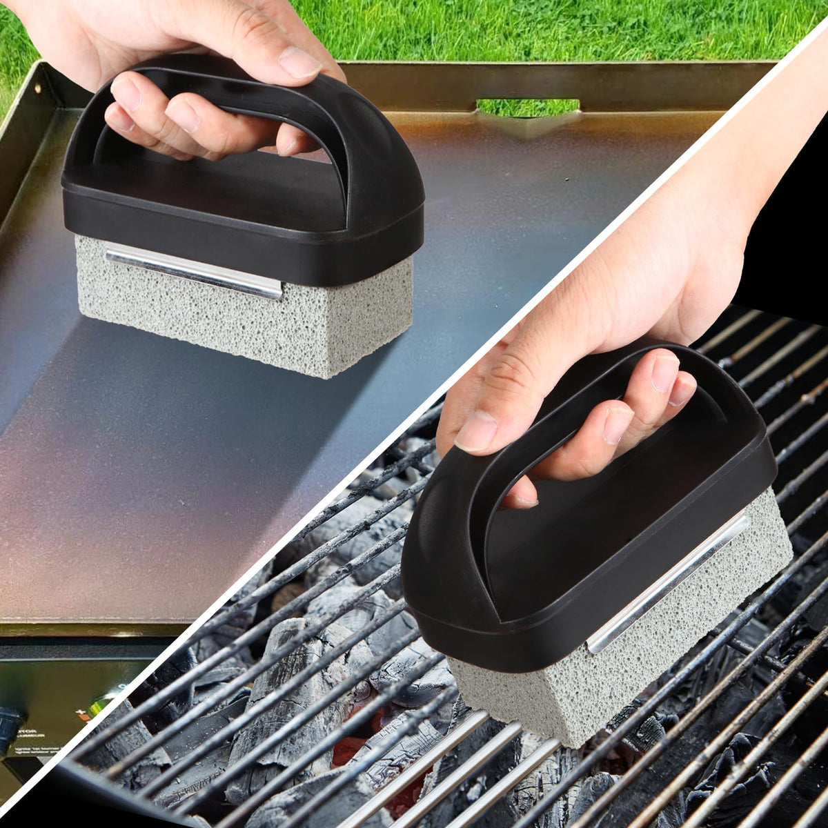 Upgraded Griddle Cleaning Kit for Blackstone 18 Pieces Flat Top Grill Accessories Cleaner Tool Set with Scraper, Heat-Resistant Silicone Spatula Mat with Hanger, Grill Brick, Scouring Pads 🍁 All In One Marketplace Canada
