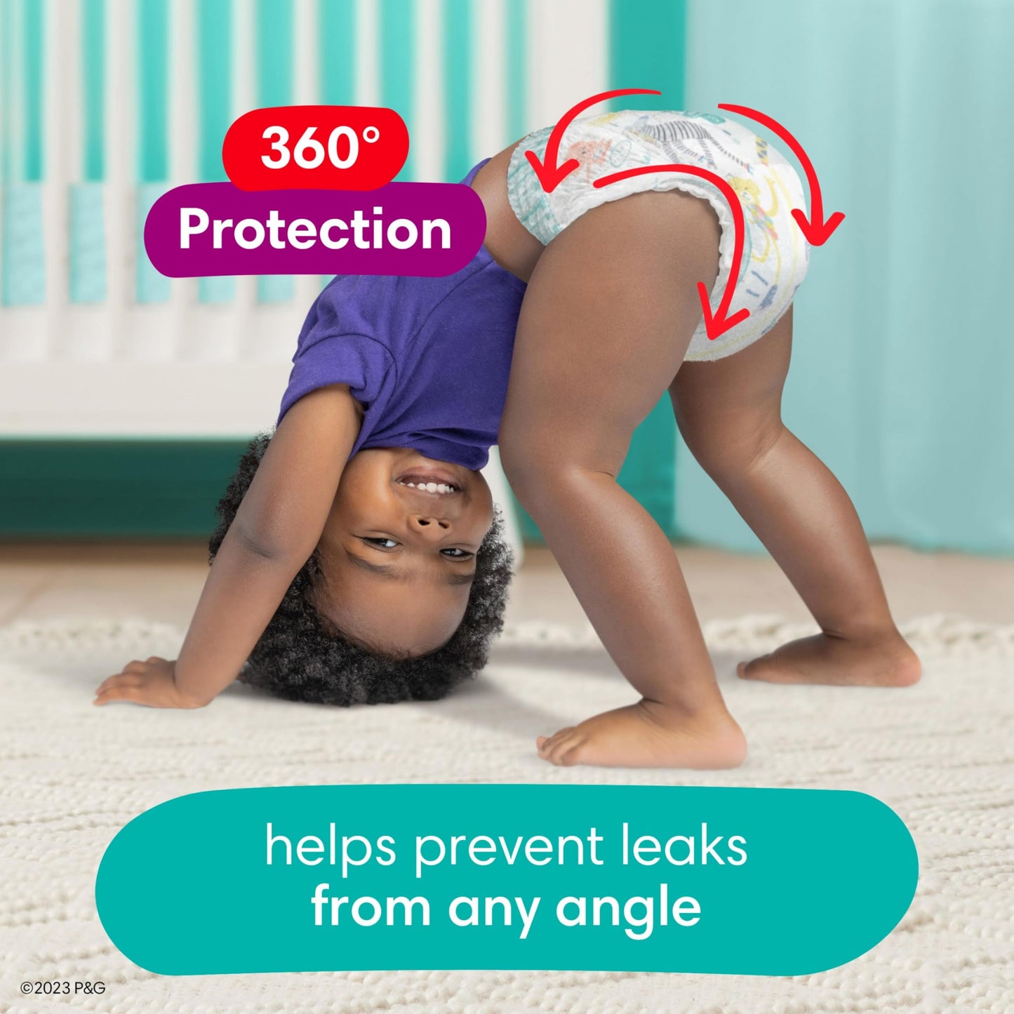 Pampers Diapers - Cruisers 360° - Size 6, up to 100% Leakproof Fit, Designed for Active Babies, Pull On Diaper, EZ Off Tabs Designed for Easy Changes, 1 Pack (Count of 48) 🍁 All In One Marketplace Canada