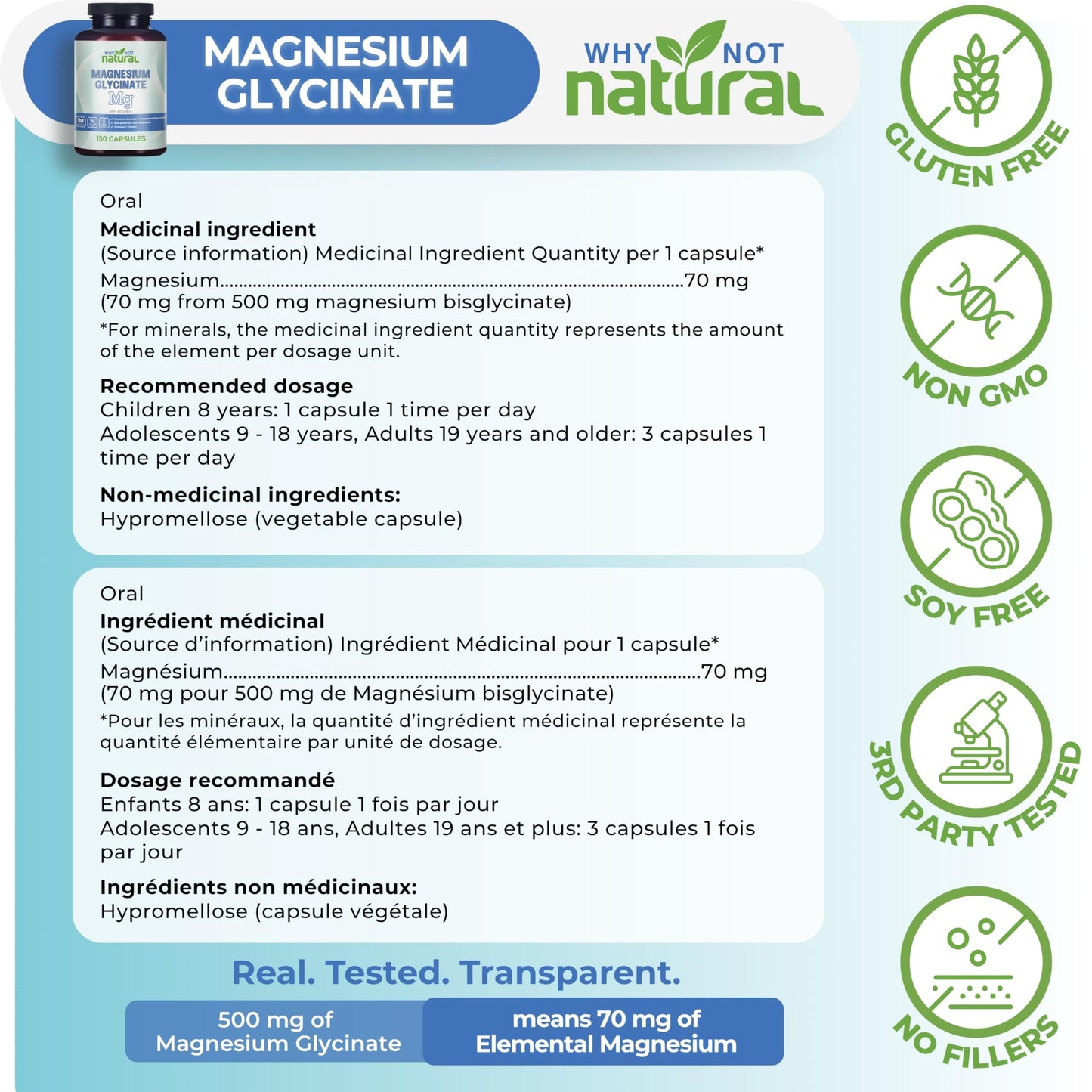 Magnesium Glycinate Capsules Supplement - Vegan, No Filler - Supports Sleep and Relaxation 🍁 All In One Marketplace Canada