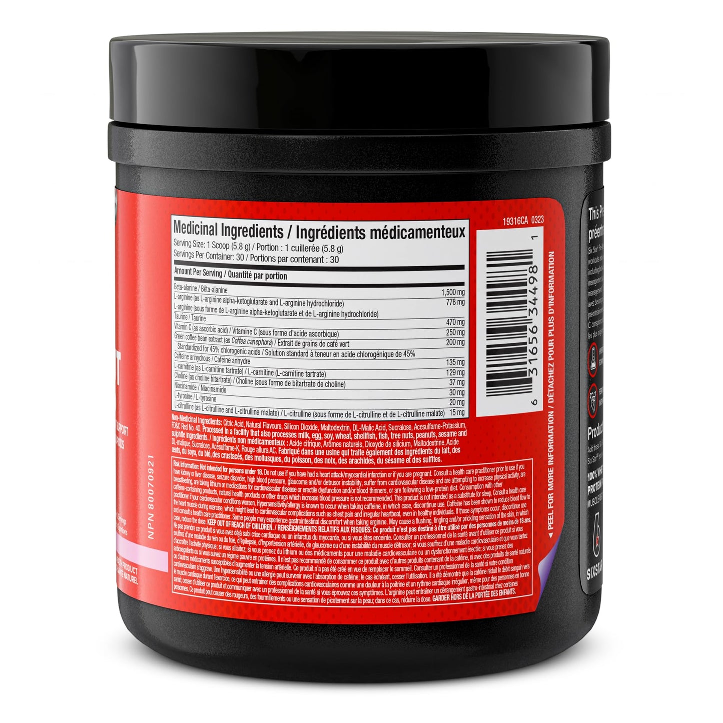 Six Star Pre-Workout Explosion for Men & Women, Pink Lemonade (30 Servings) 🍁 All In One Marketplace Canada