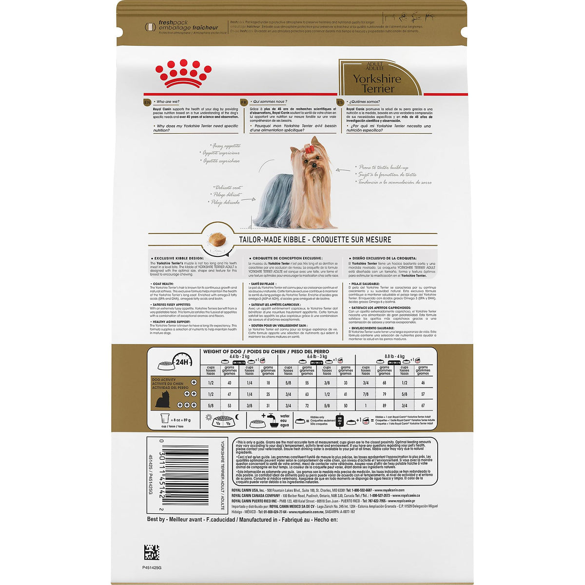 Royal Canin Yorkshire Terrier Adult Dry Dog Food, 10 lb bag 🍁 All In One Marketplace Canada