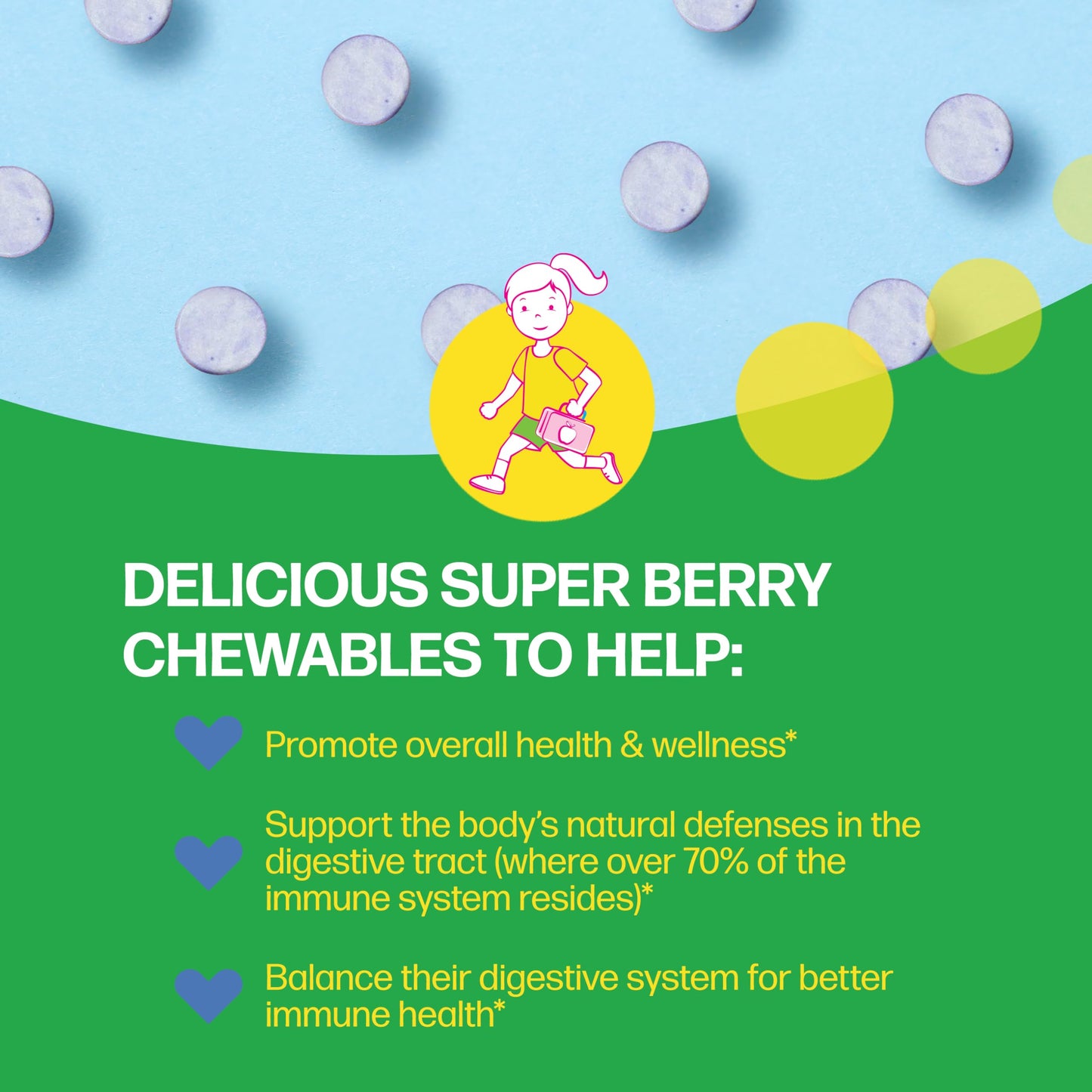 Culturelle Kids Immune Defense, Probiotic + Elderberry, Vitamin C and Zinc, Immune Support for Kids, Mixed Berry Chewables, 30 count 🍁 All In One Marketplace Canada