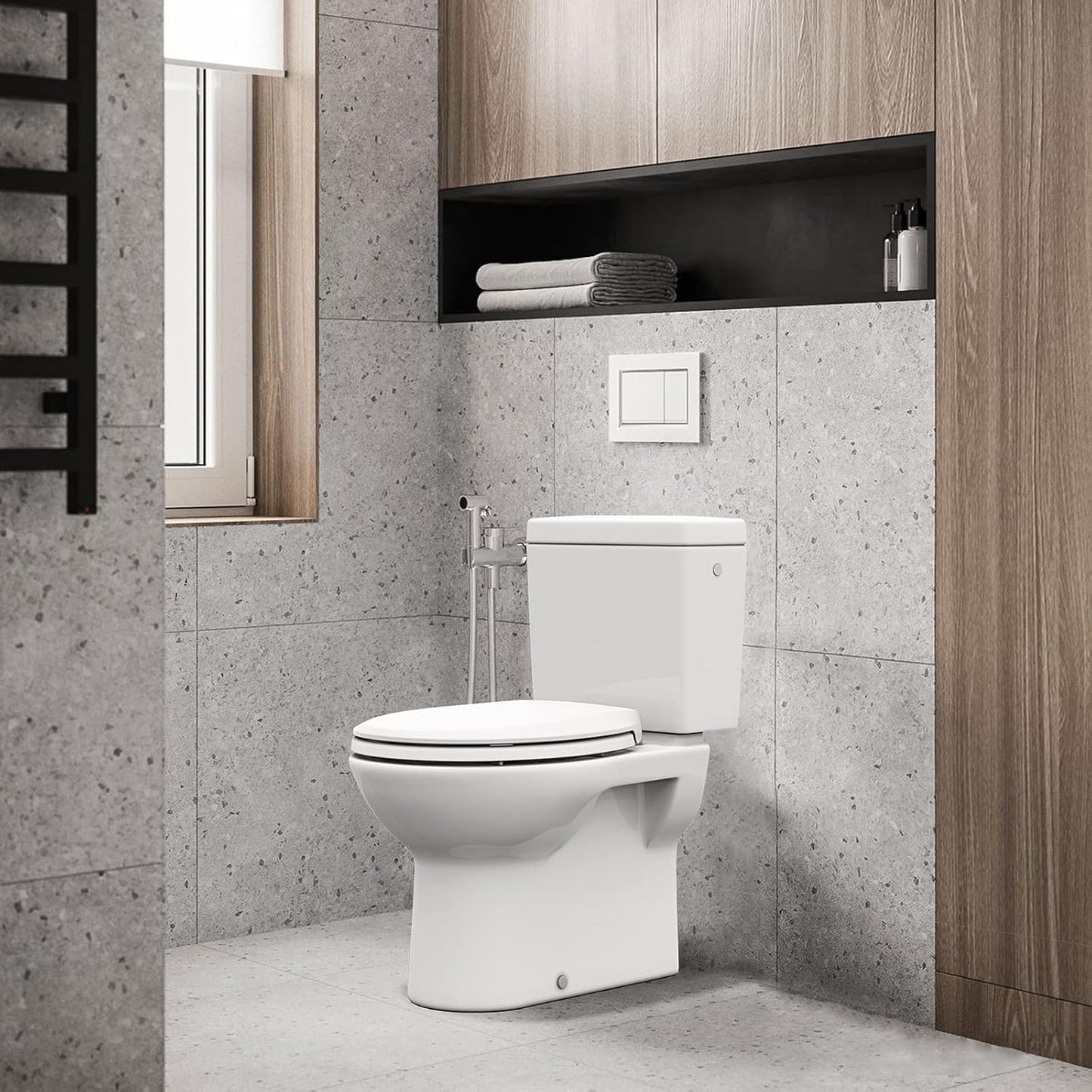 Soft Close Commercial Toilet Seat – 17 Round, Thickened White PP, Quiet Lid, Easy Install & Clean, Never Loosen, Restroom Grade, Fits Most Standard Toilets – Size: 17/19" 🍁 All In One Marketplace Canada