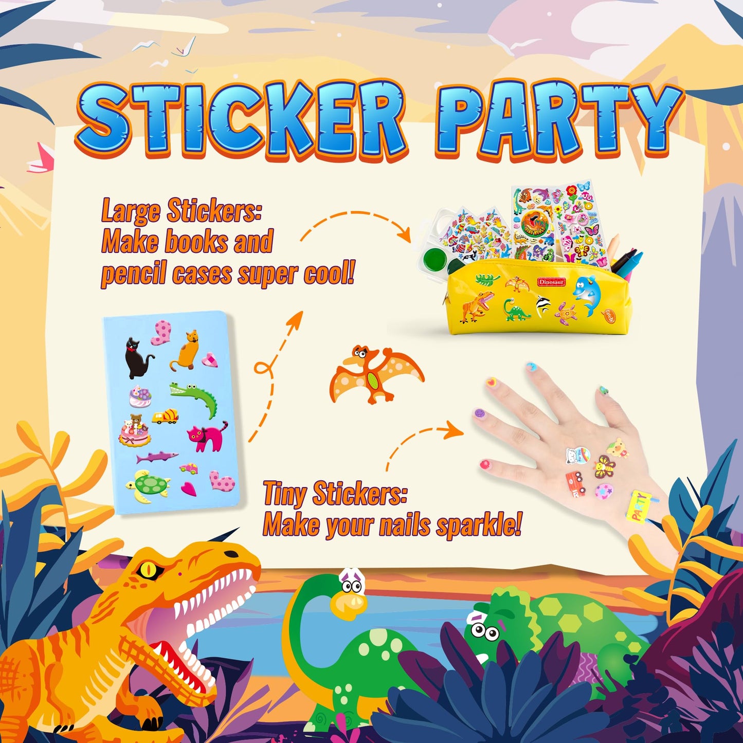 3200+ Stickers for Kids, 3D Puffy Stickers, 64 Different Sheets, Cute Animals Stickers for Boys Girls Teachers, Classroom Reward, Craft Scrapbooking, Party Gift 🍁 All In One Marketplace Canada