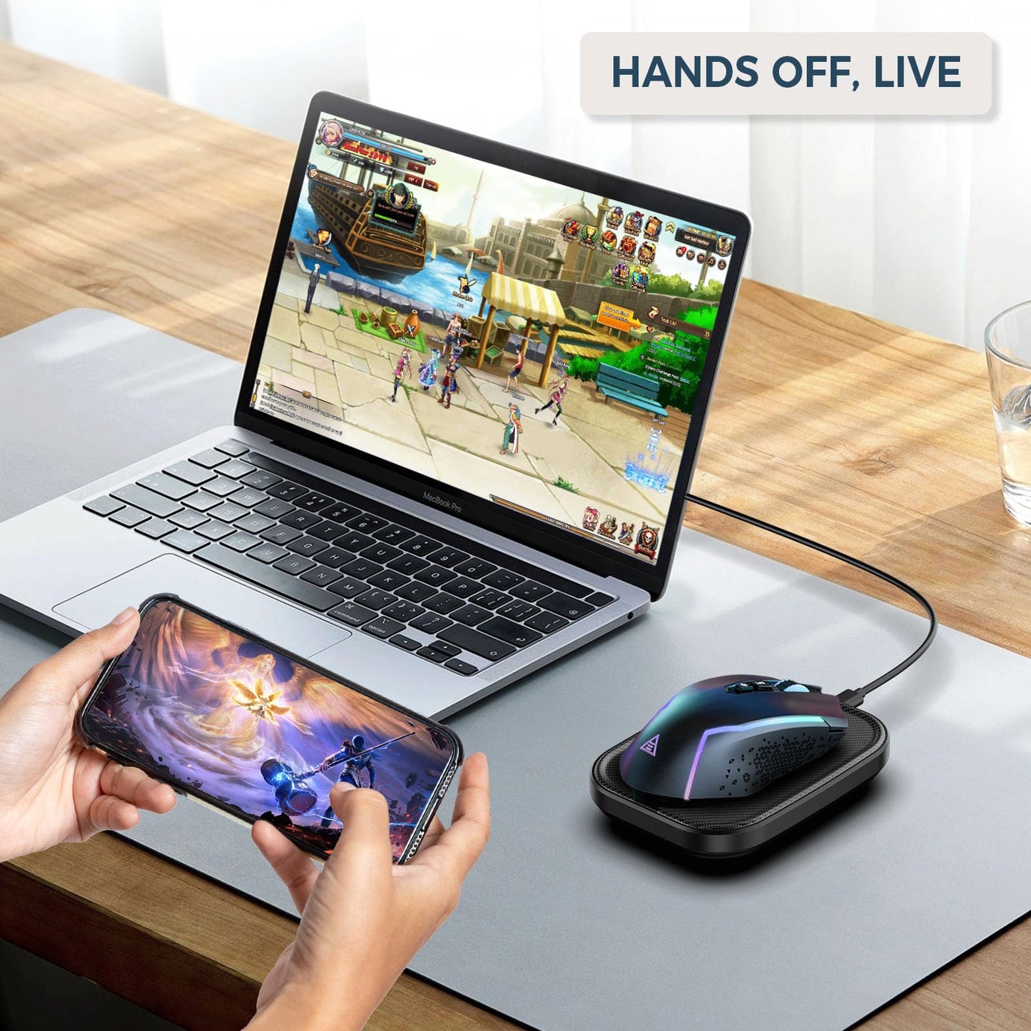 Yonktoo Mouse Jiggler Undetectable – Ultra Slim Mouse Mover with Realistic Movement, No Software Needed, Keeps Your PC Awake and Active, Keeps Computer Awake for Office or Remote Work - Black 🍁 All In One Marketplace Canada