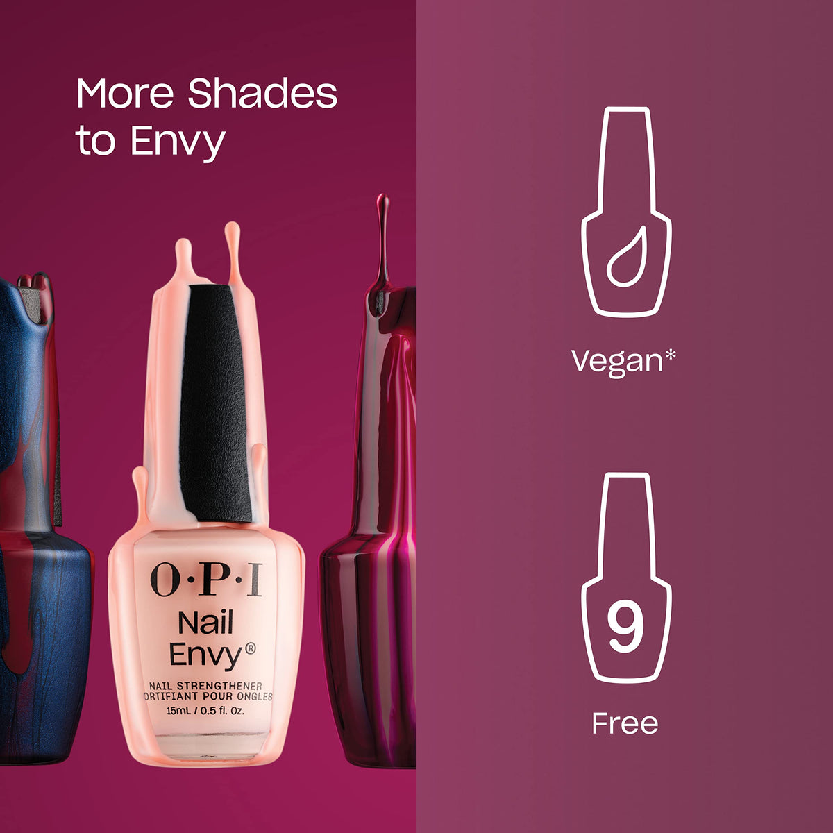OPI Nail Envy Strengthener Pink to Envy | Sheer Soft Pink Crème Strengthening Nail Polish Treatment | Strengthen Weak & Thin Nails 🍁 All In One Marketplace Canada