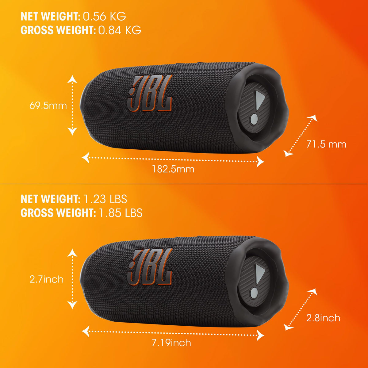 JBL Flip 7 - Portable Waterproof and Drop-Proof Speaker - Black 🍁 All In One Marketplace Canada