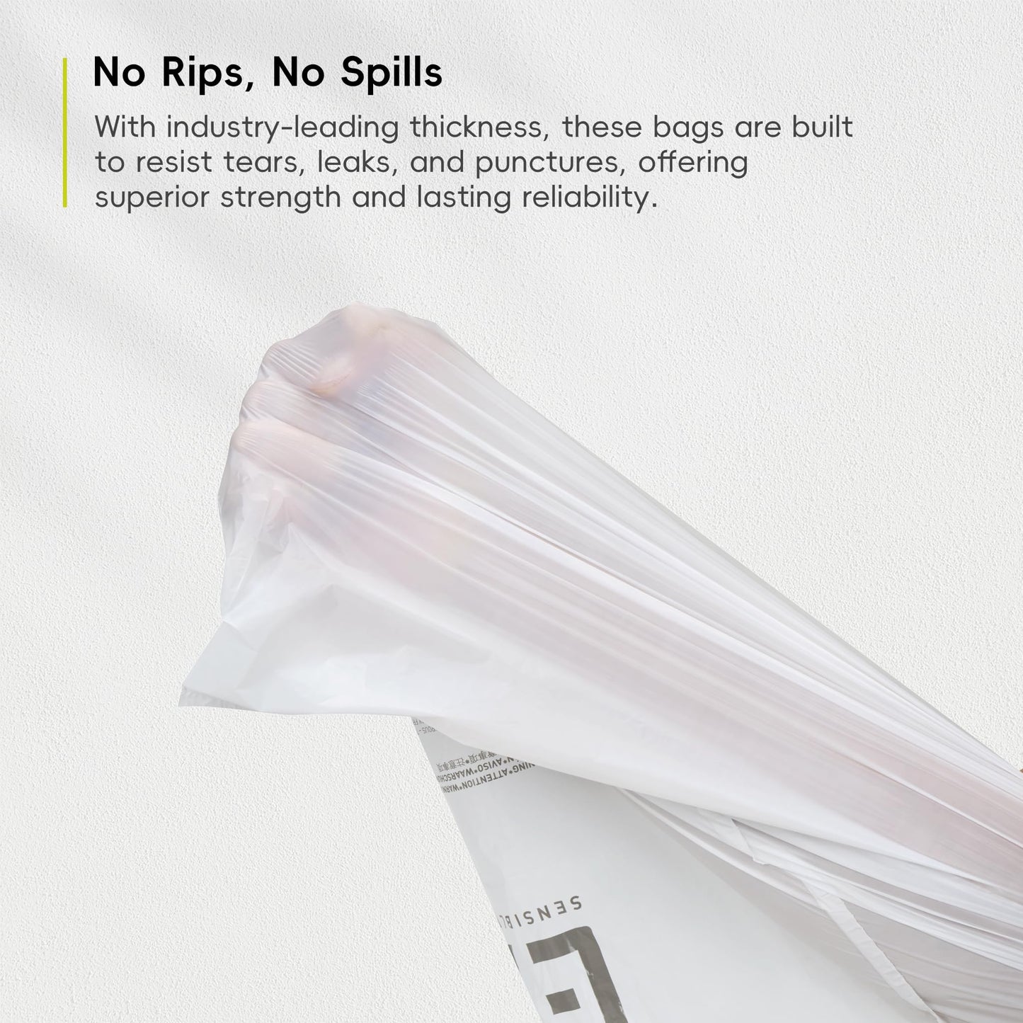 EKO 13 Gallon / 40-60 Liter Drawstring Trash Bags, Extra-Strong Unscented Garbage Bags, 60 Count Easy-Dispense Roll for Kitchen & Household Use, Leak-Resistant, Code F, White 🍁 All In One Marketplace Canada